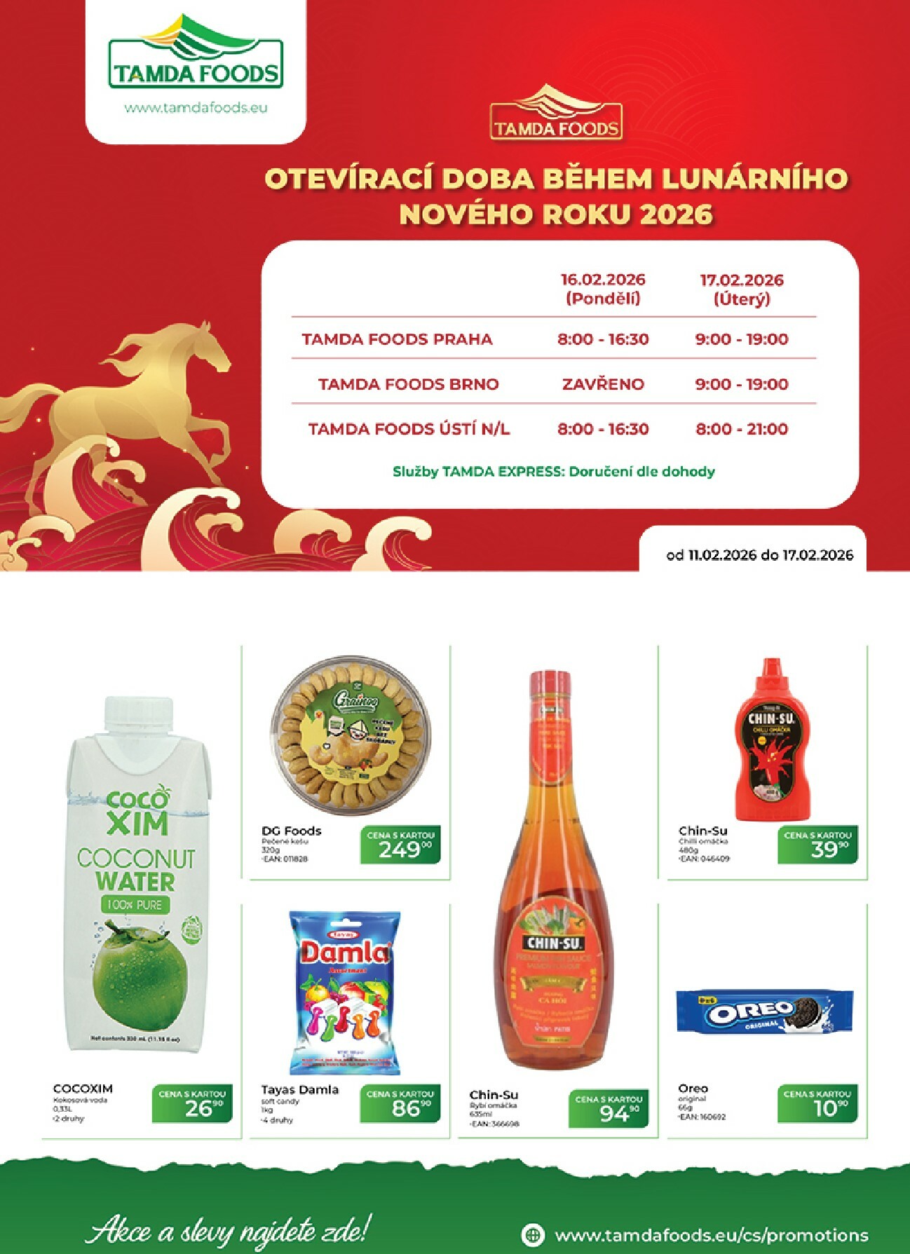 Tamda Foods leták platný od středy 11.02.2026 do úterý 17.02.2026