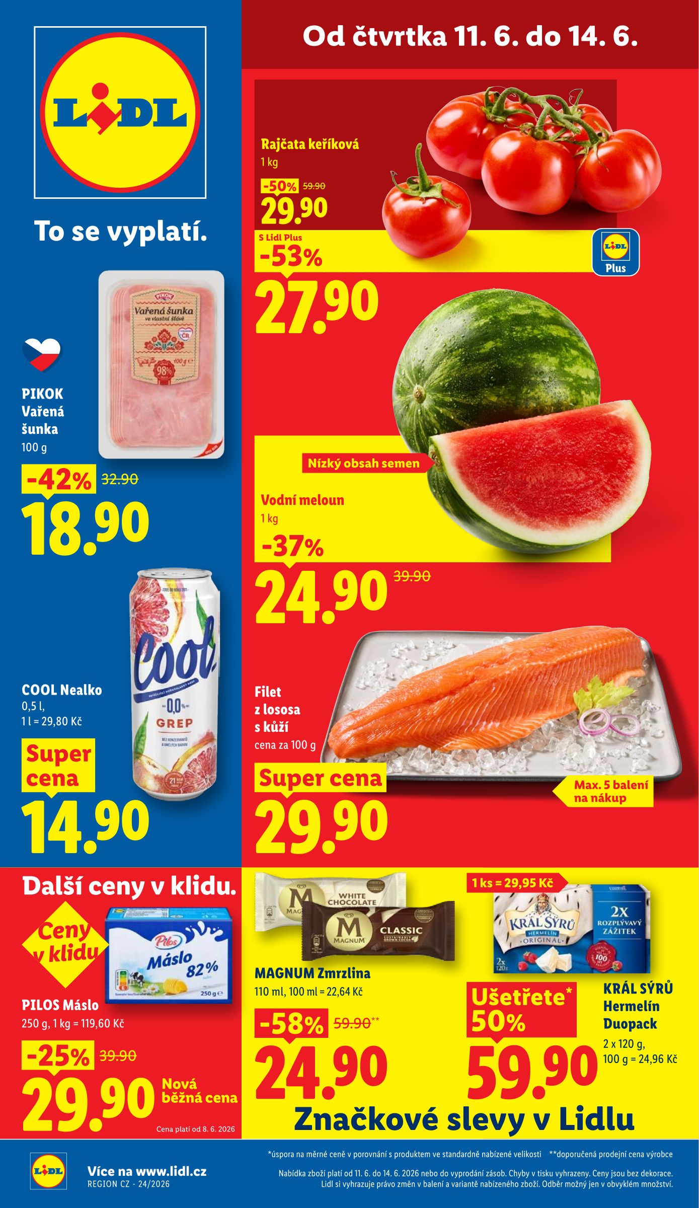 Lidl leták na příští týden od čtvrtka 11.06.2026 do neděle 14.06.2026