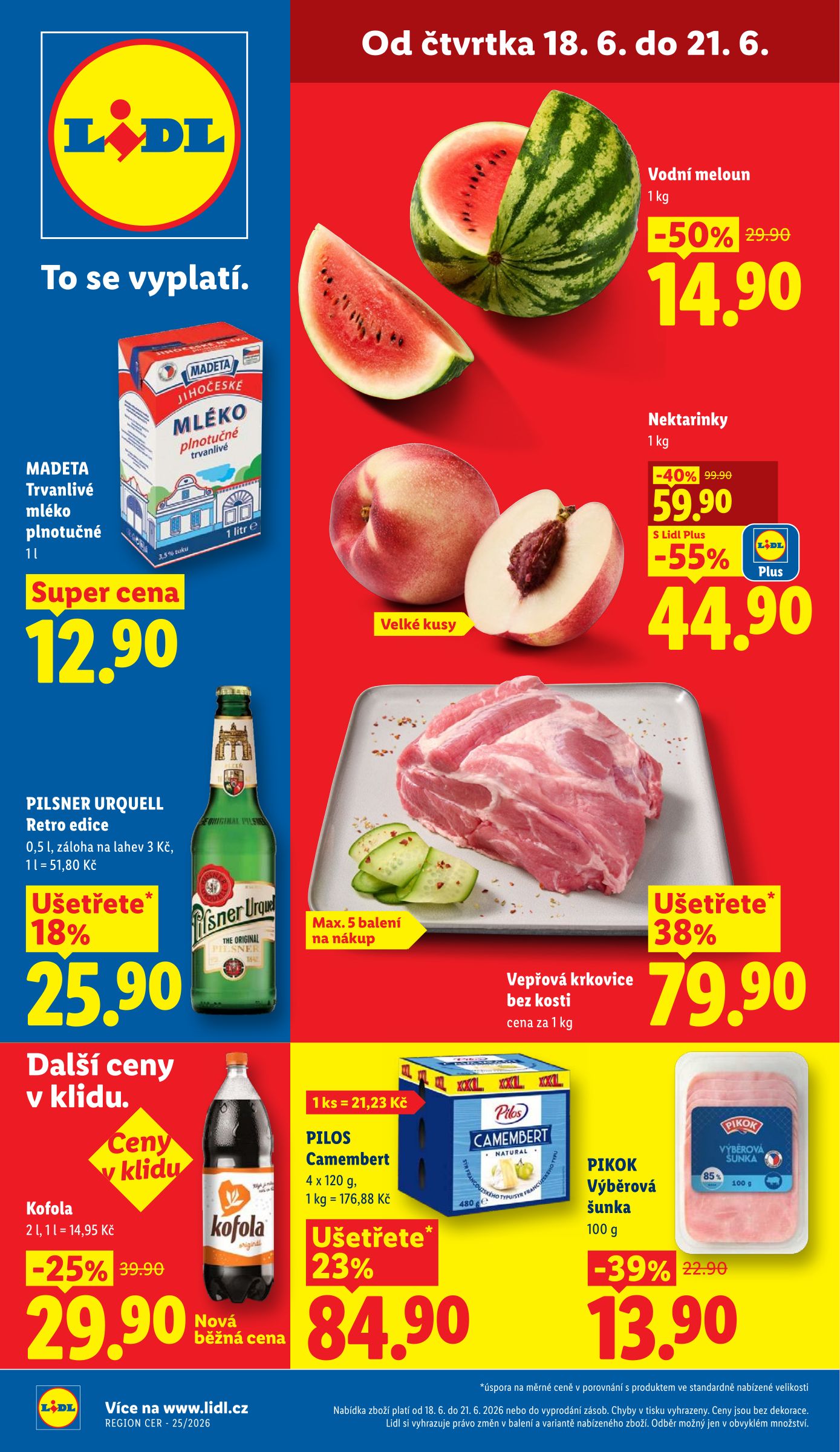 Lidl leták na příští týden od čtvrtka 18.06.2026 do neděle 21.06.2026