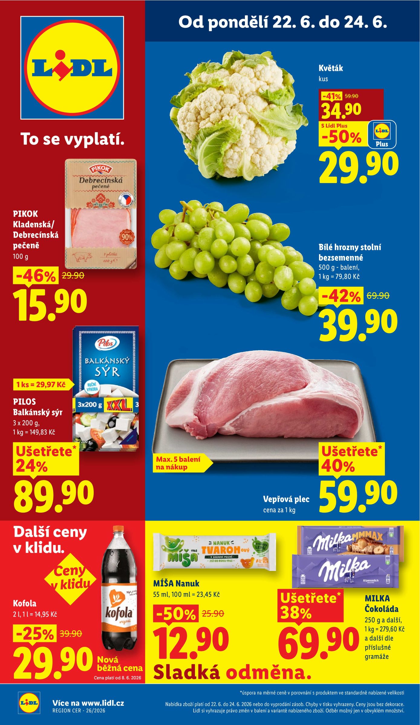 Lidl leták na příští týden od pondělí 22.06.2026 do neděle 28.06.2026