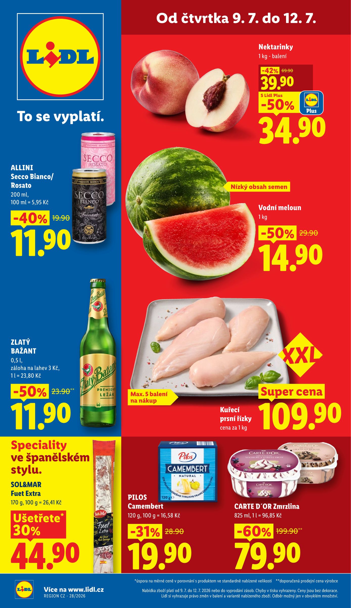 Aktuální Lidl leták platný od čtvrtka 09.07.2026 do neděle 12.07.2026