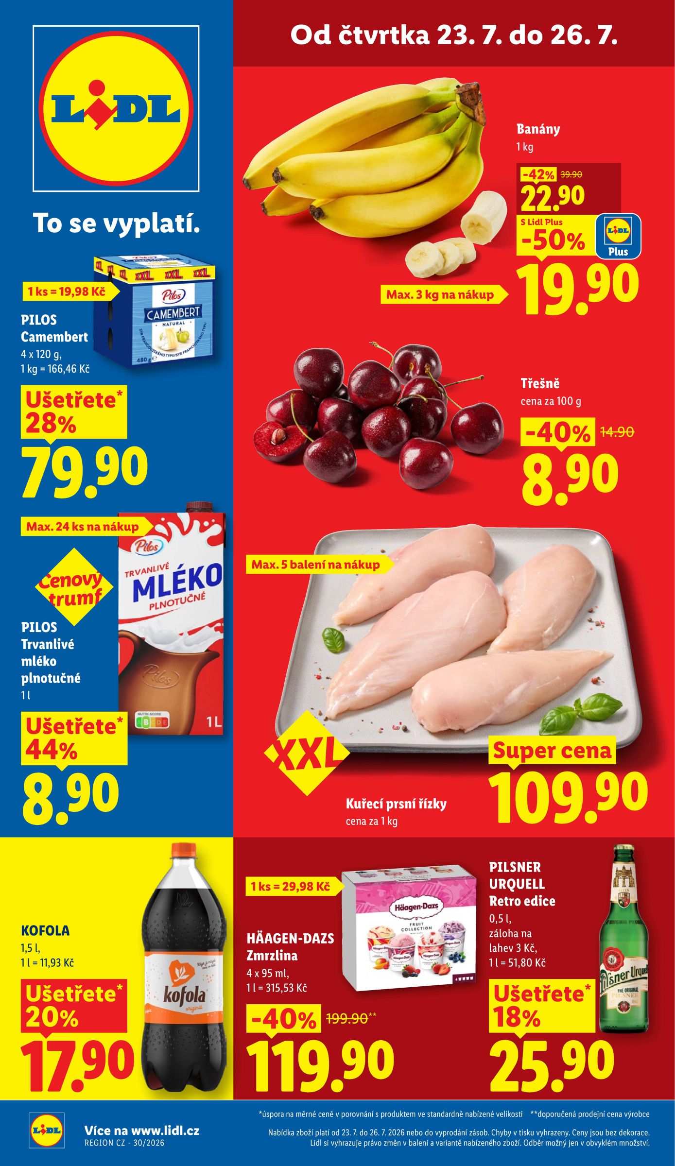 Lidl leták na příští týden od čtvrtka 23.07.2026 do neděle 26.07.2026