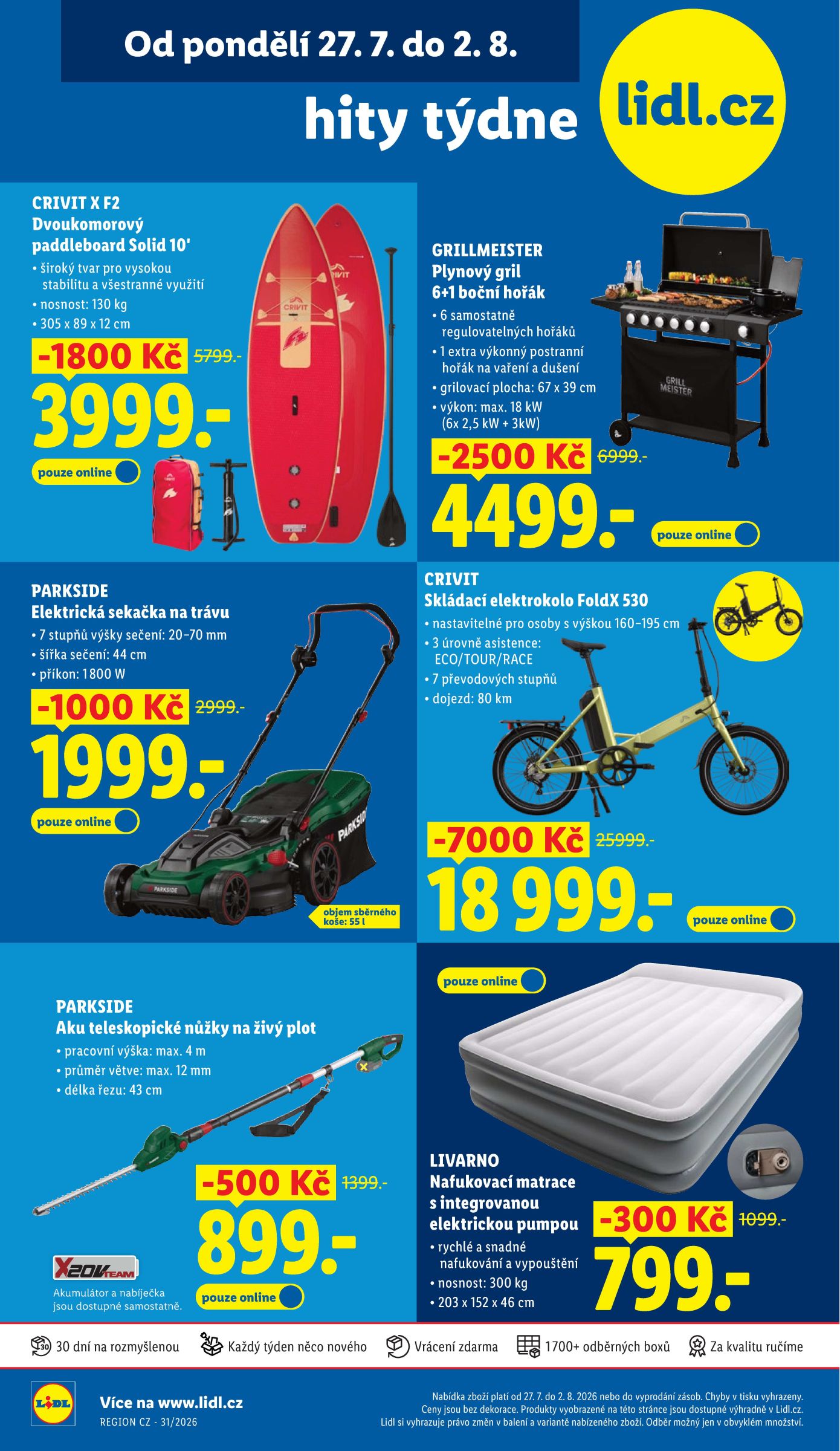 Lidl - Hity týdne leták na příští týden od pondělí 27.07.2026 do neděle 02.08.2026