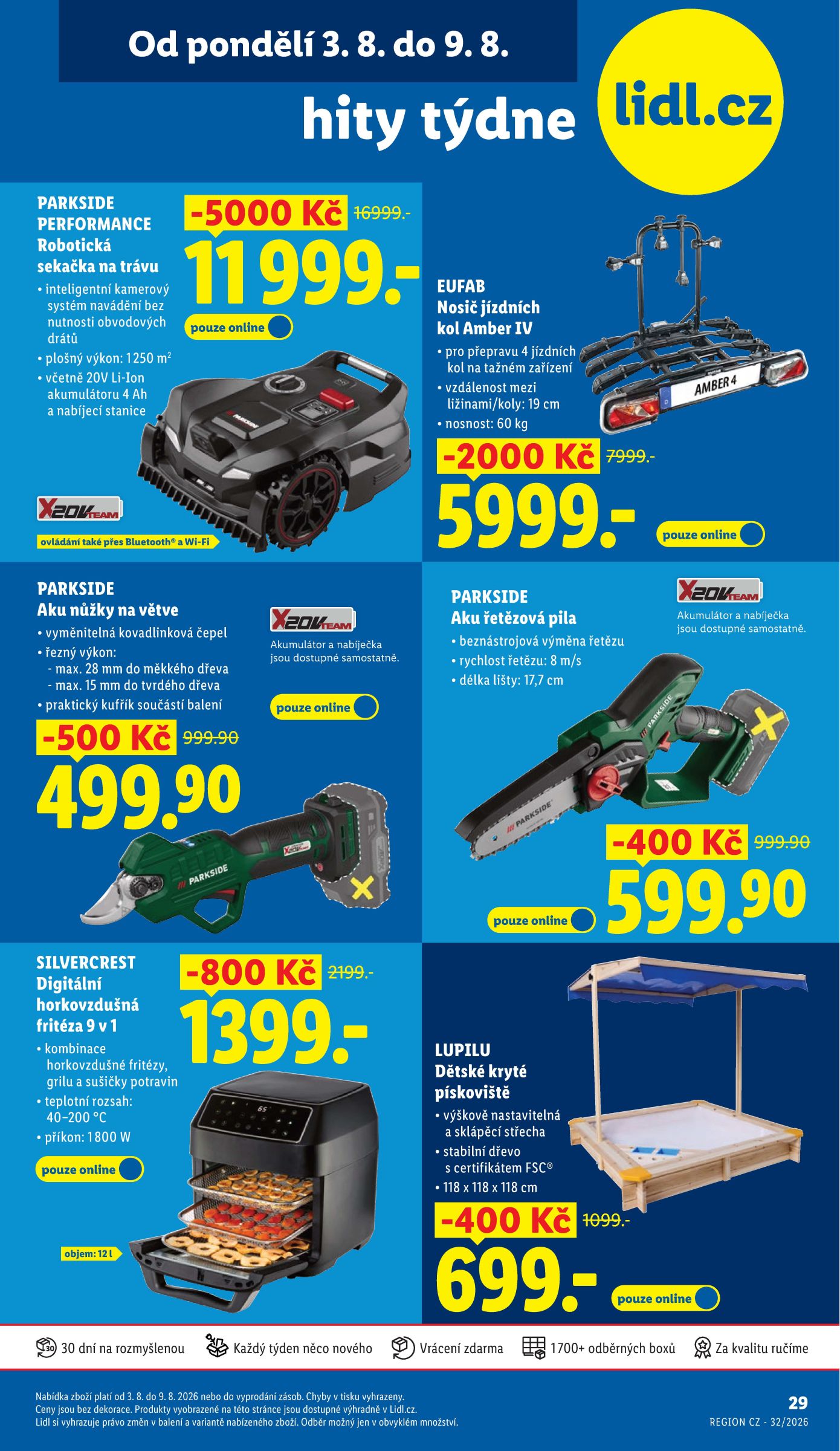 Lidl - Hity týdne leták na příští týden od pondělí 03.08.2026 do neděle 09.08.2026