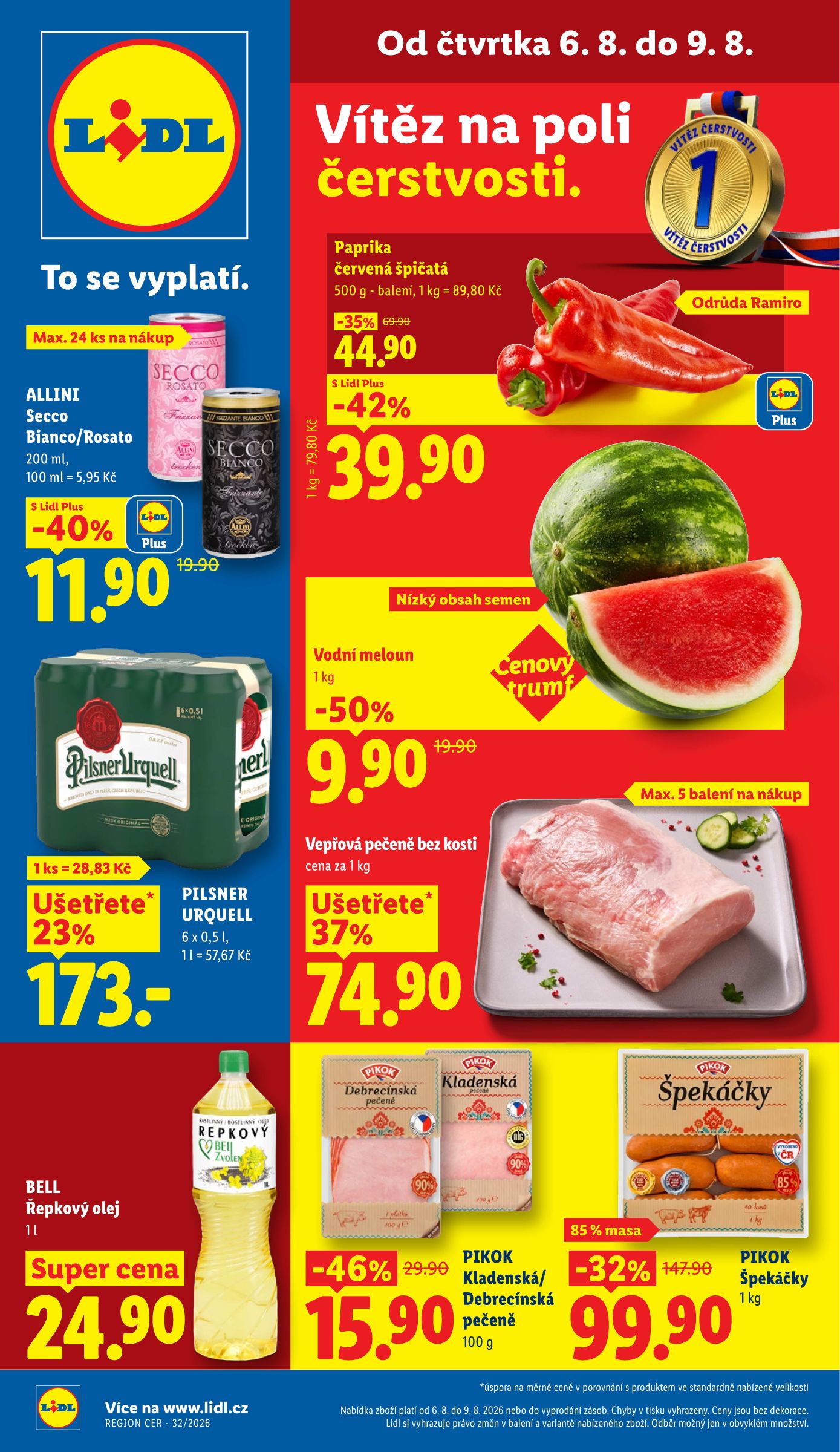 Lidl leták na příští týden od čtvrtka 06.08.2026 do neděle 09.08.2026