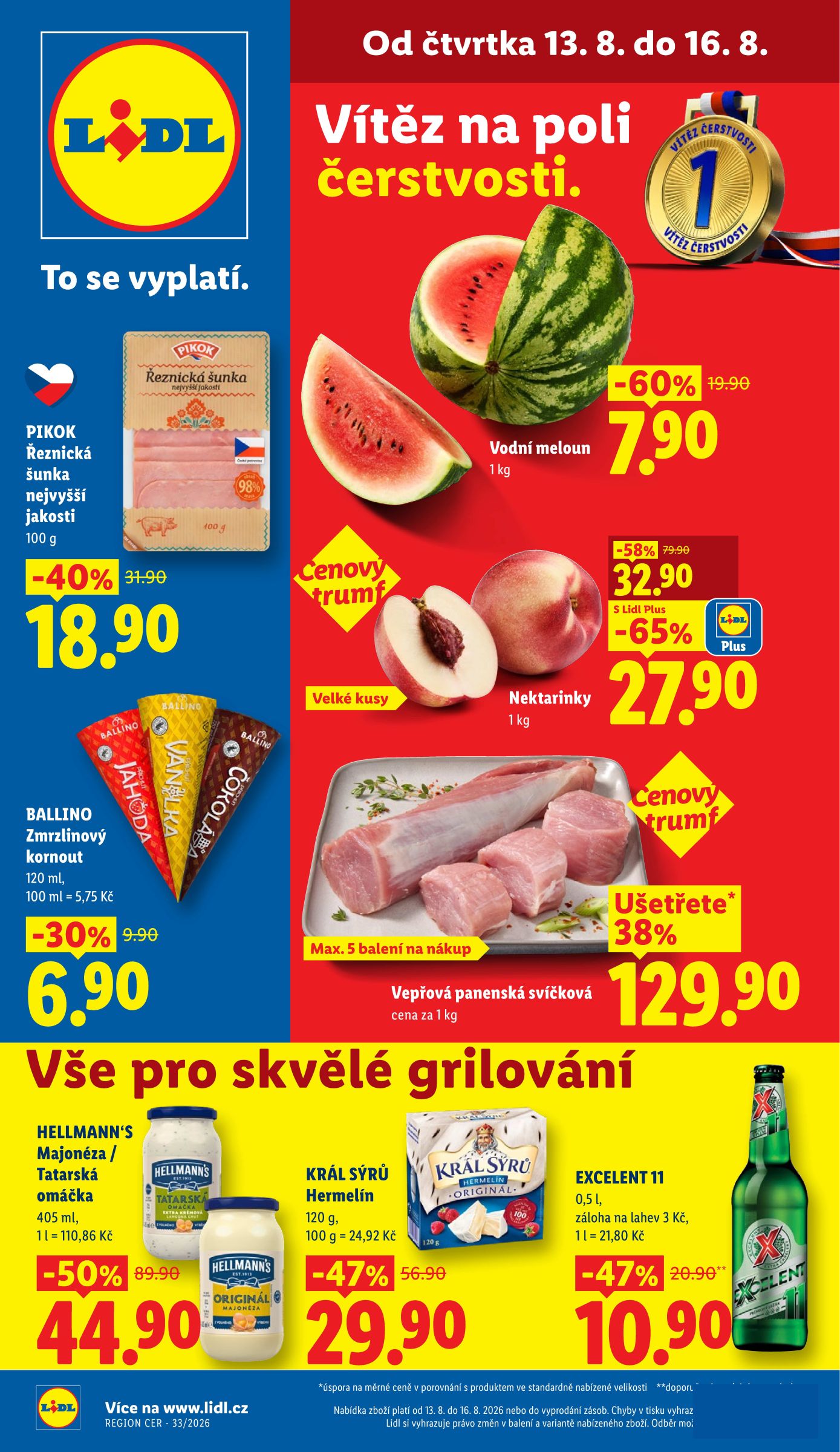 Lidl leták na příští týden od čtvrtka 13.08.2026 do neděle 16.08.2026