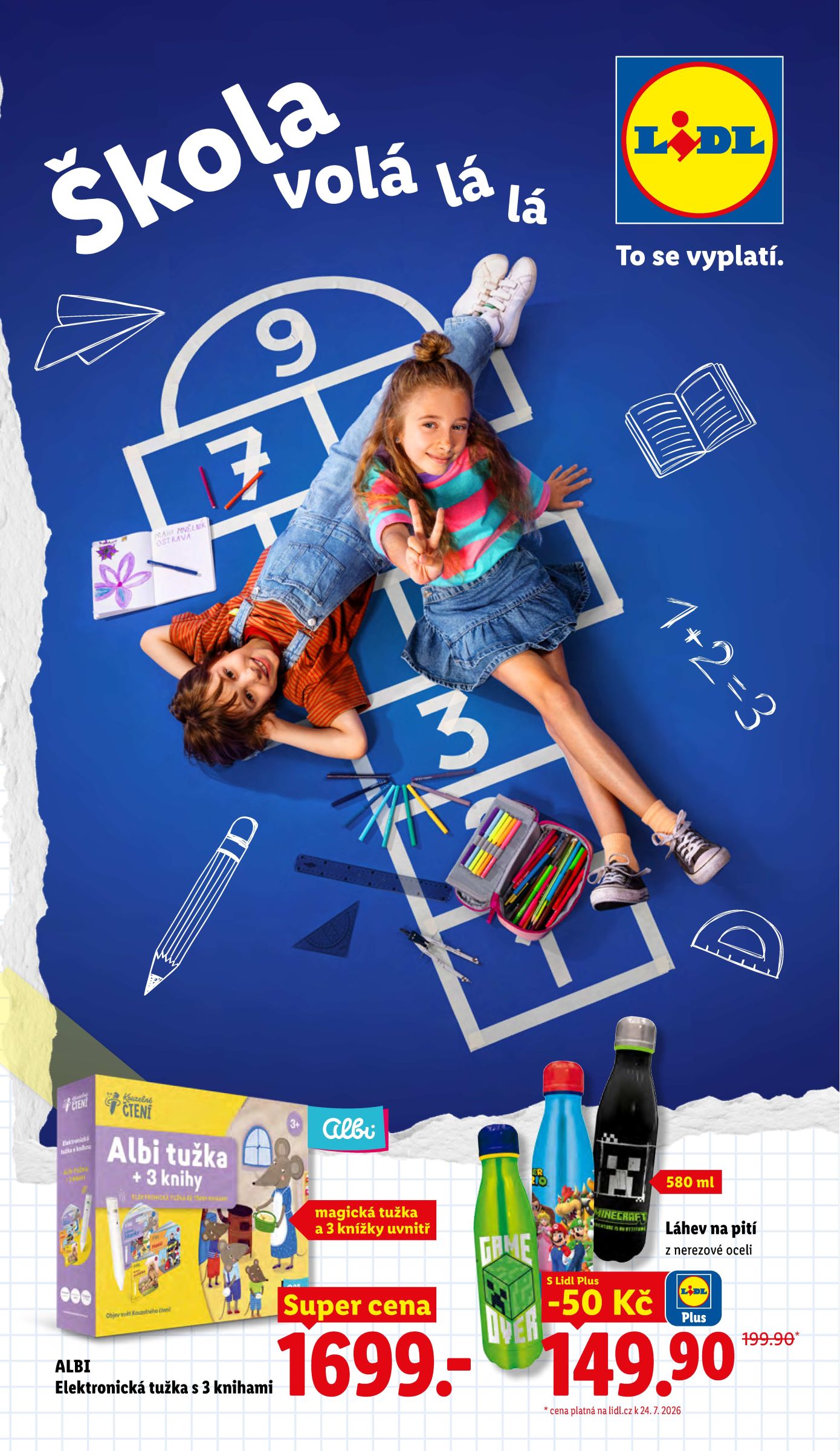 Aktuální Lidl - Škola volá leták platný od úterý 04.08.2026 do úterý 01.09.2026