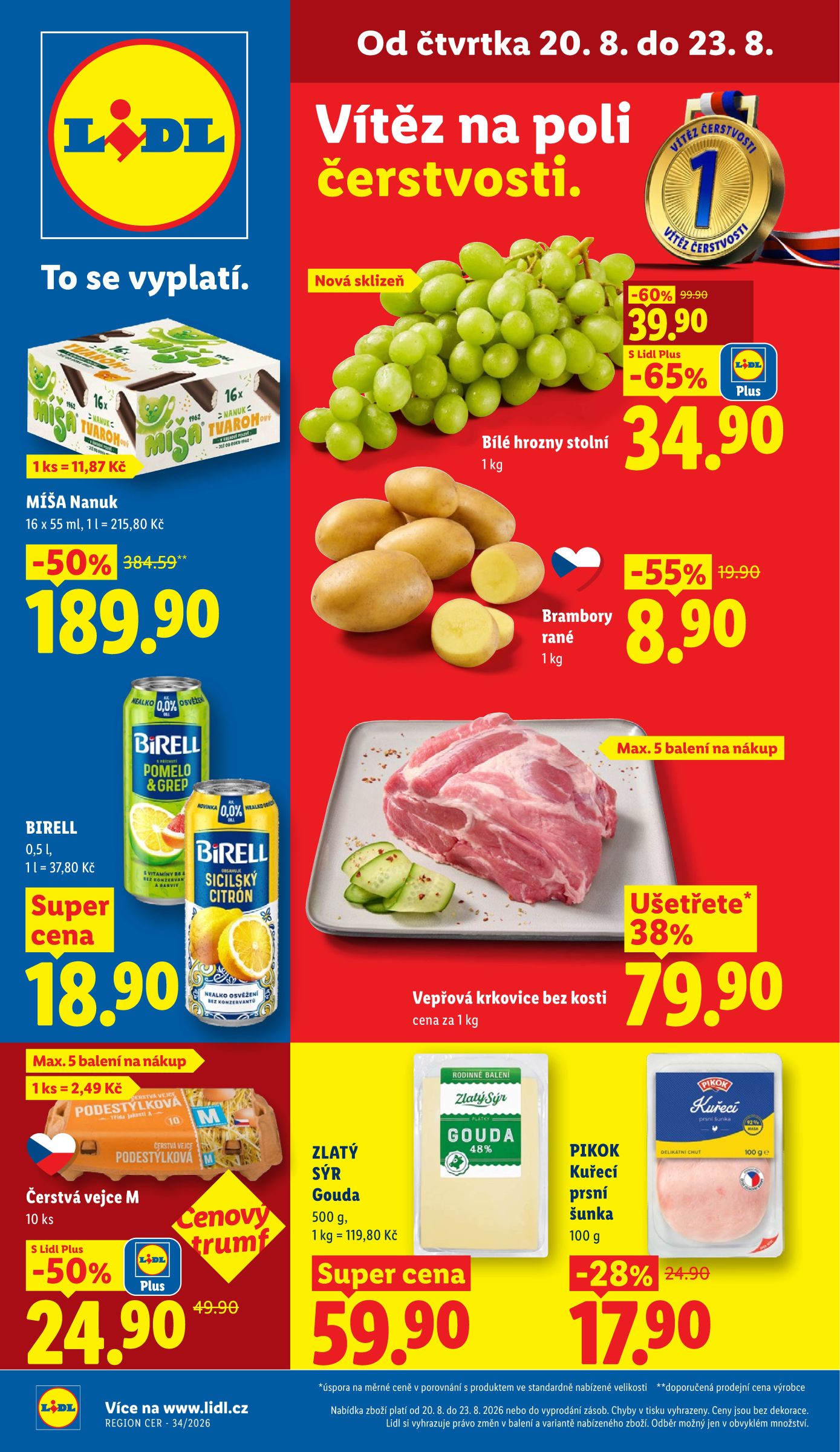 Lidl leták na příští týden od čtvrtka 20.08.2026 do neděle 23.08.2026