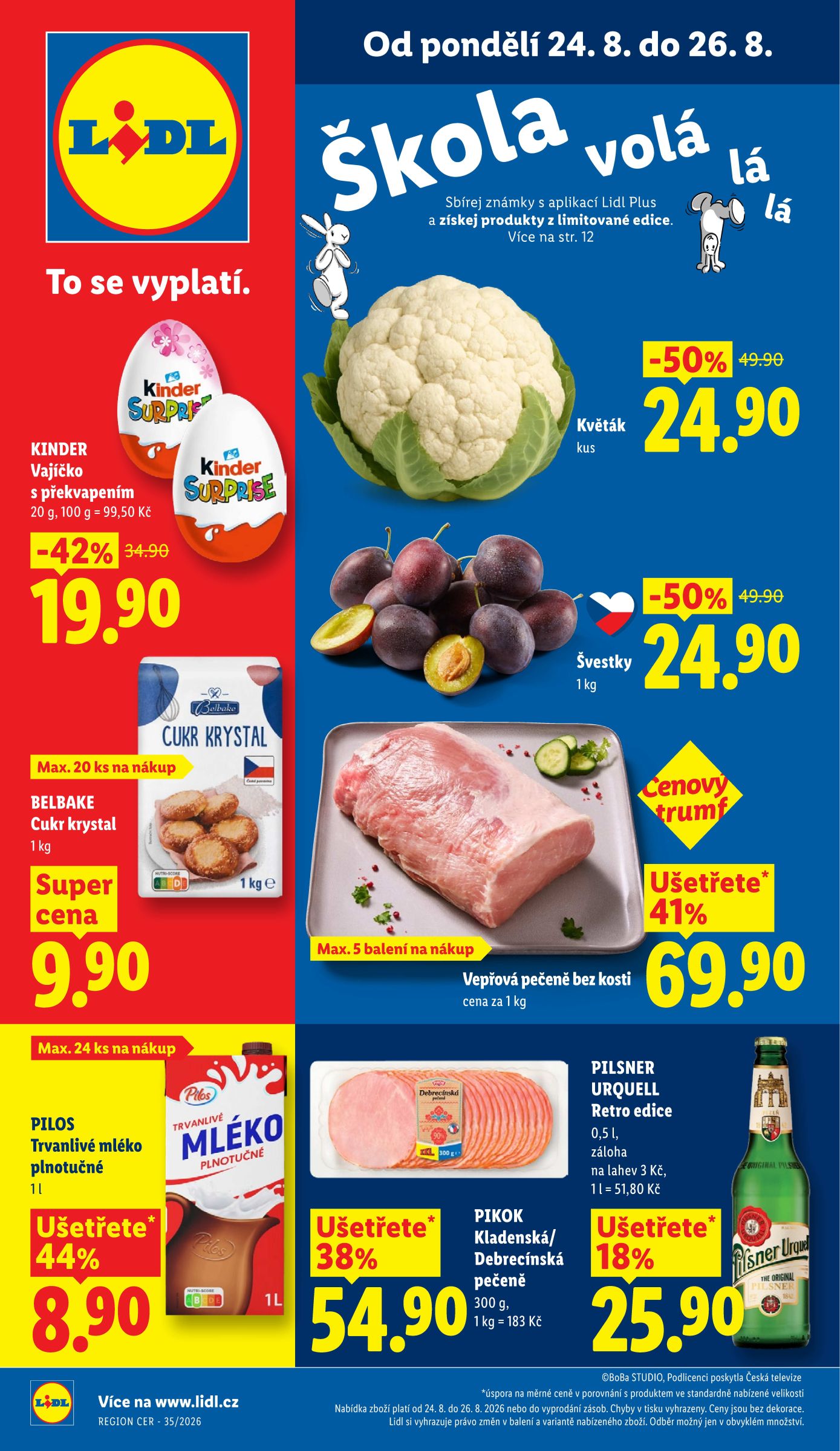 Lidl leták na příští týden od pondělí 24.08.2026 do středy 26.08.2026