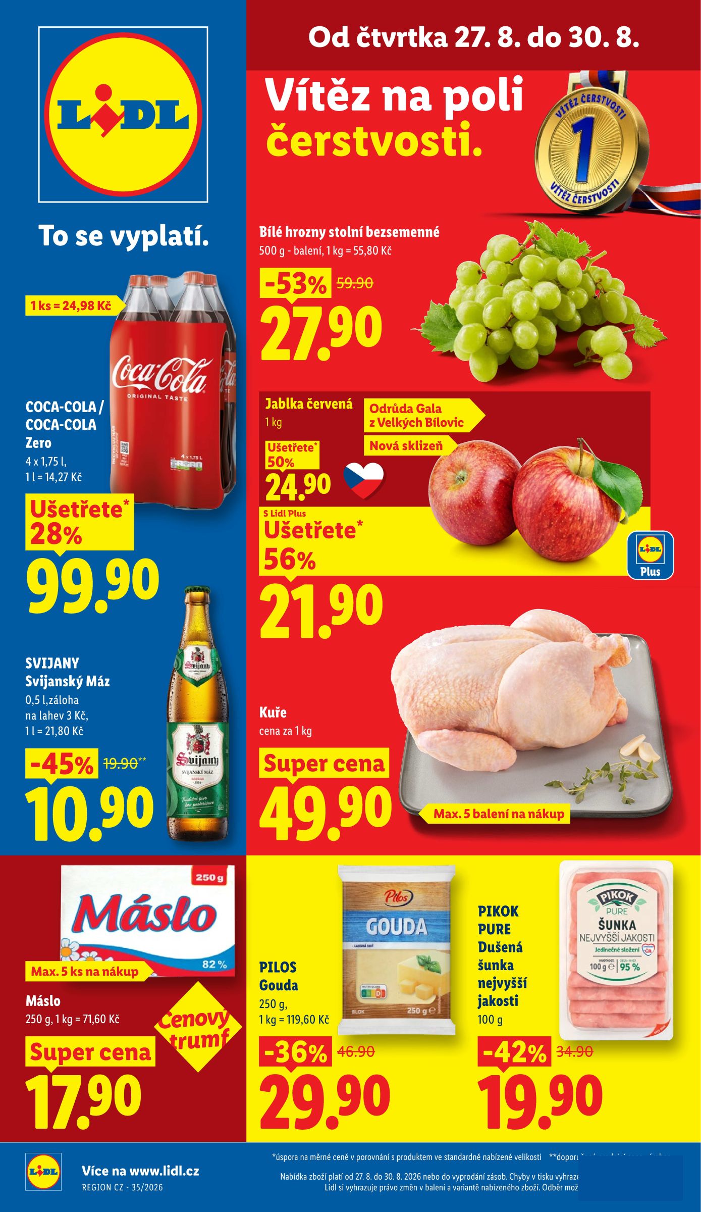 Lidl leták na příští týden od čtvrtka 27.08.2026 do neděle 30.08.2026