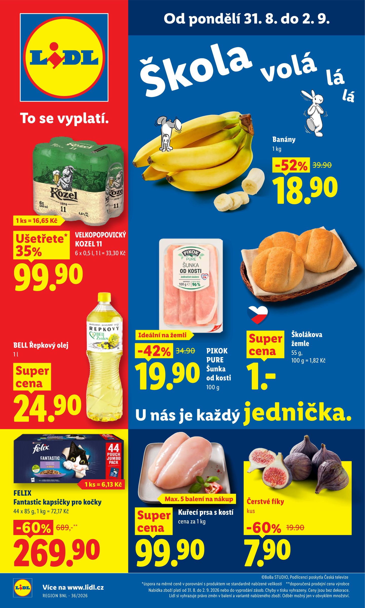 Lidl leták na příští týden od pondělí 31.08.2026 do středy 02.09.2026