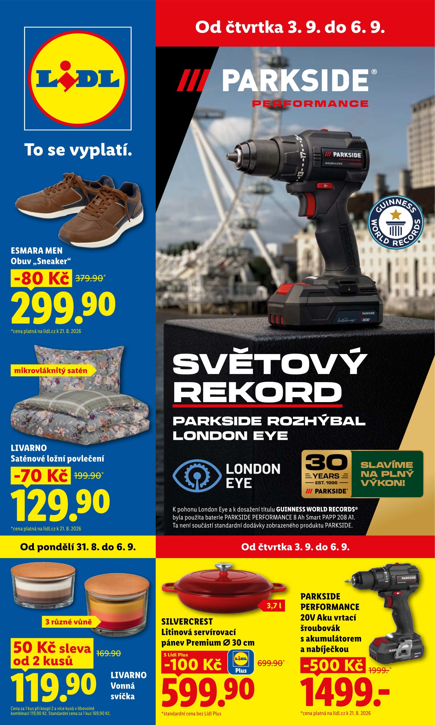 Lidl - Spotřební zboží leták na příští týden od pondělí 31.08.2026 do neděle 06.09.2026