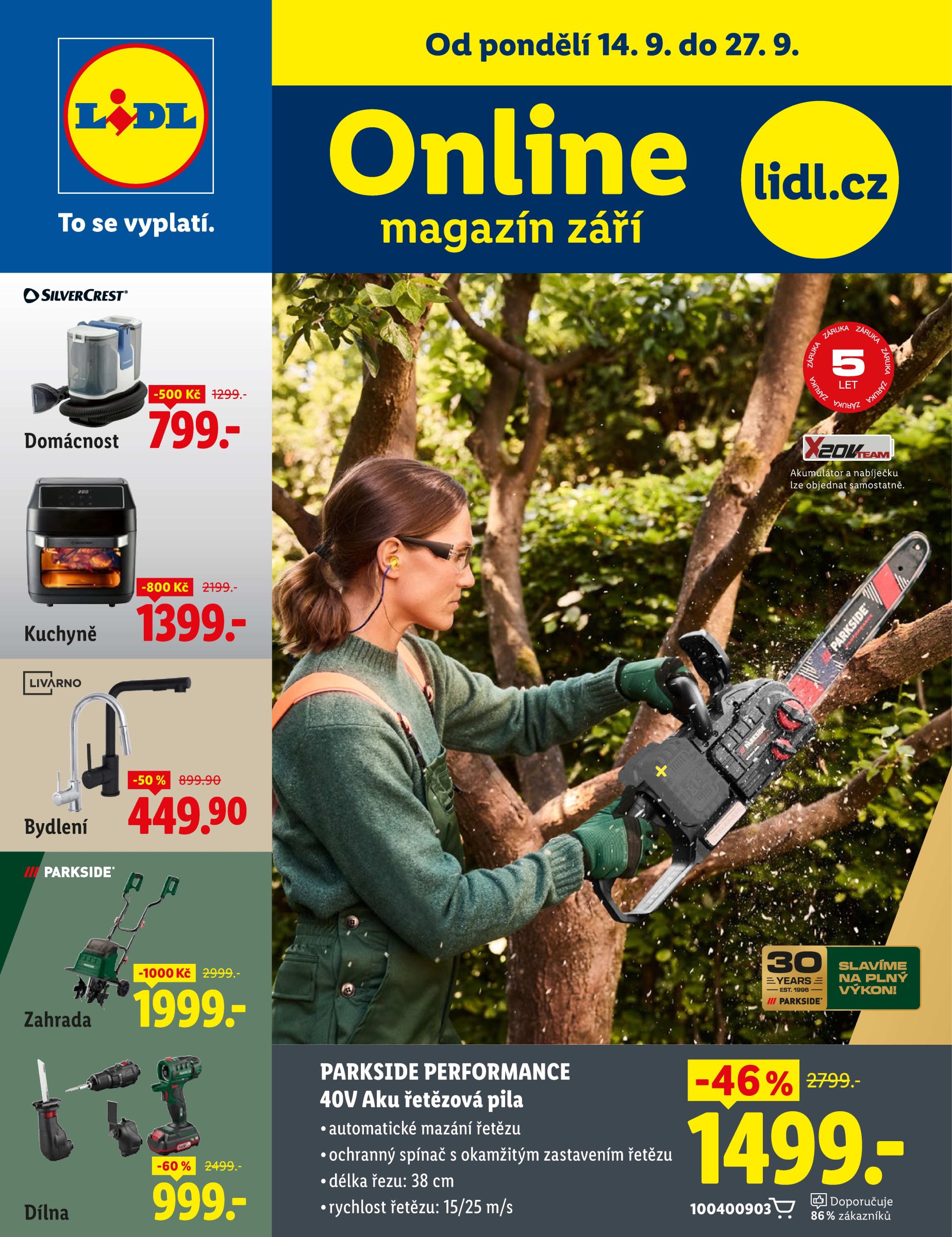 Lidl - Online magazín leták na příští týden od pondělí 14.09.2026 do neděle 27.09.2026