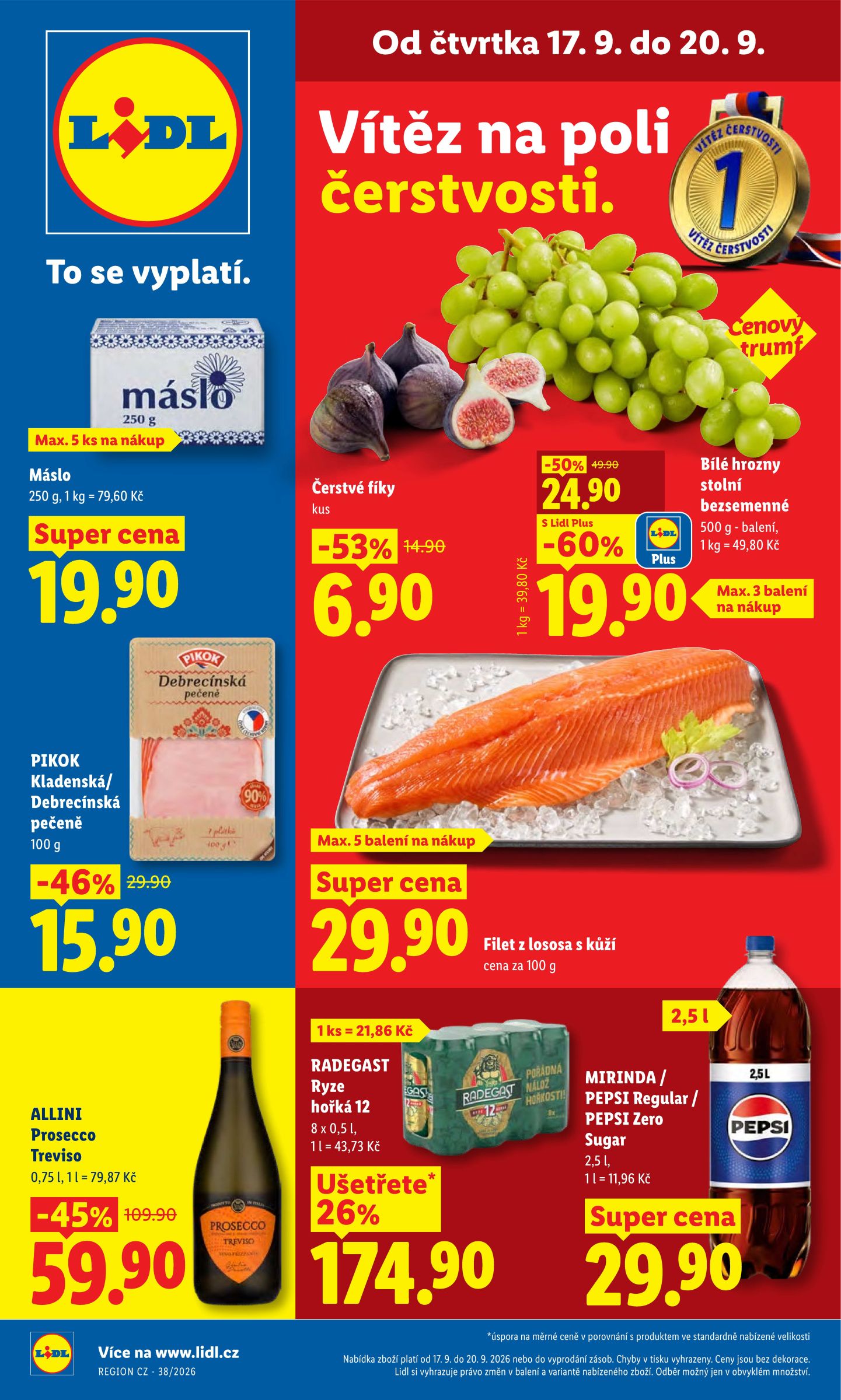 Lidl leták na příští týden od čtvrtka 17.09.2026 do neděle 20.09.2026