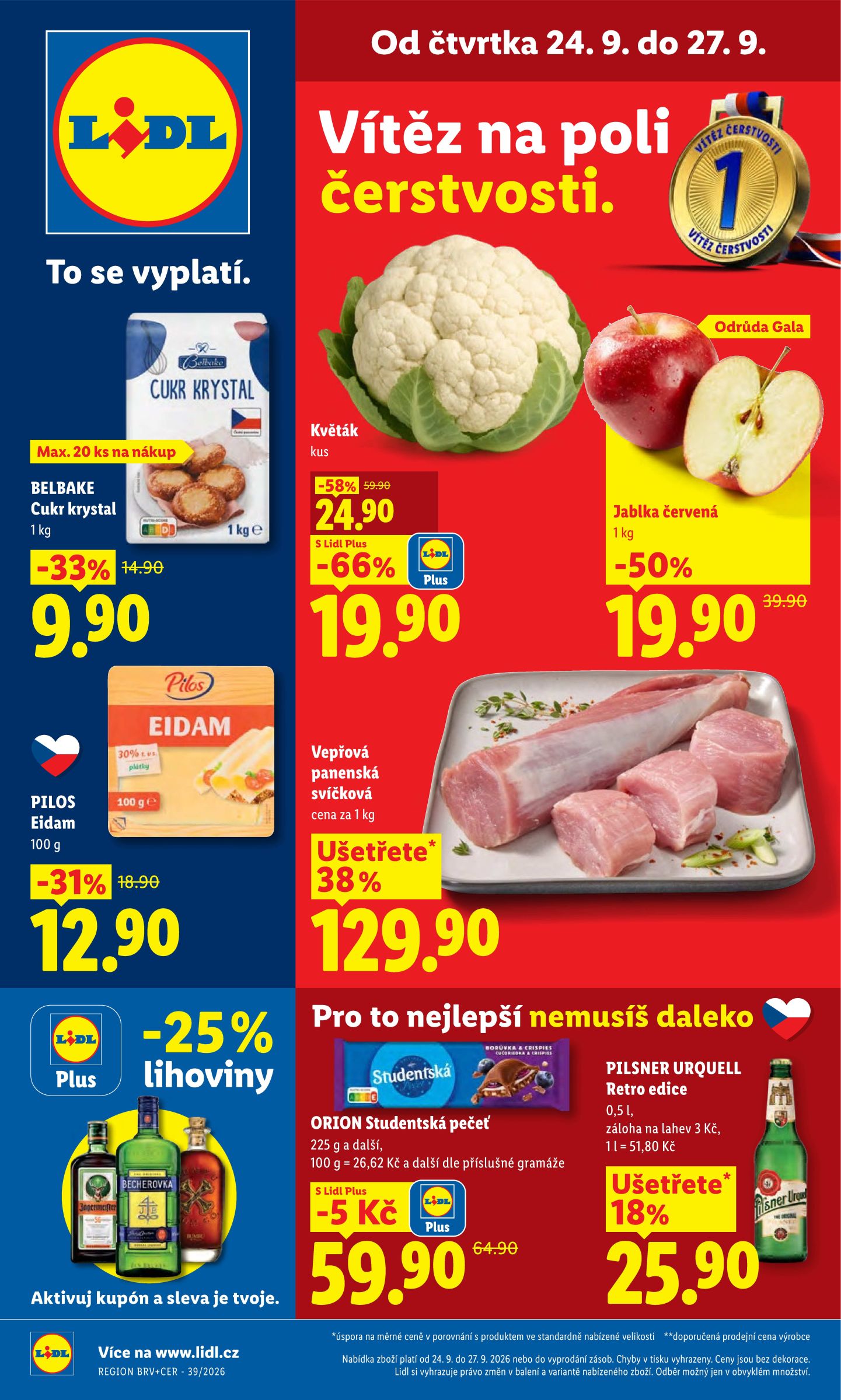 Lidl leták na příští týden od čtvrtka 24.09.2026 do neděle 27.09.2026