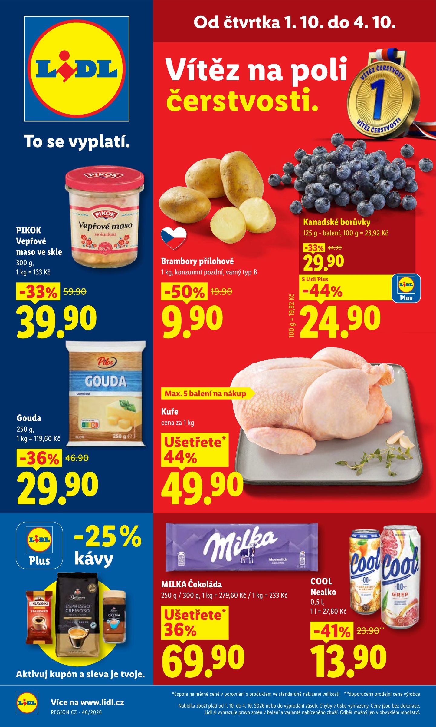 Lidl leták na příští týden od čtvrtka 01.10.2026 do neděle 04.10.2026