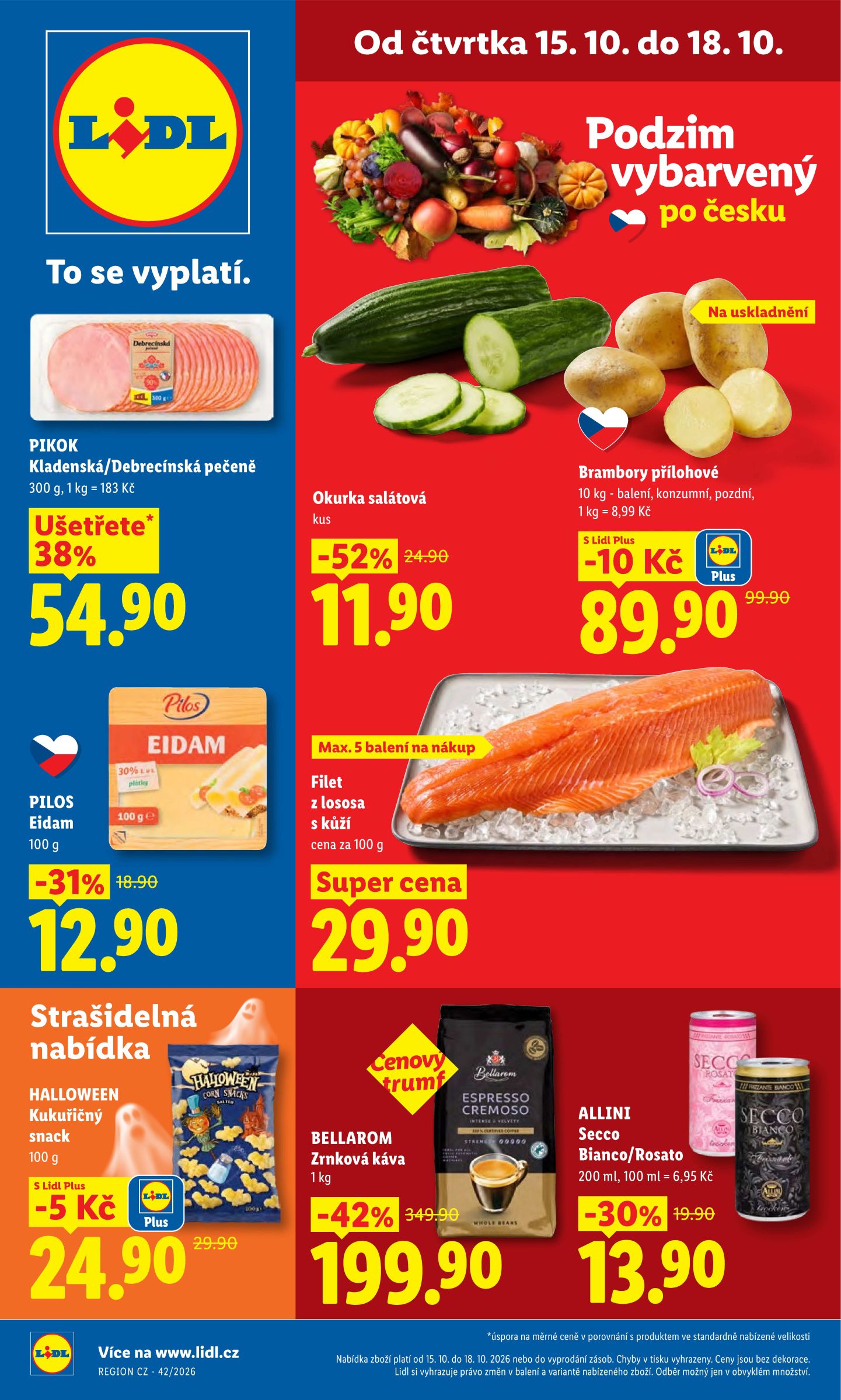 Lidl leták na příští týden od čtvrtka 15.10.2026 do neděle 18.10.2026