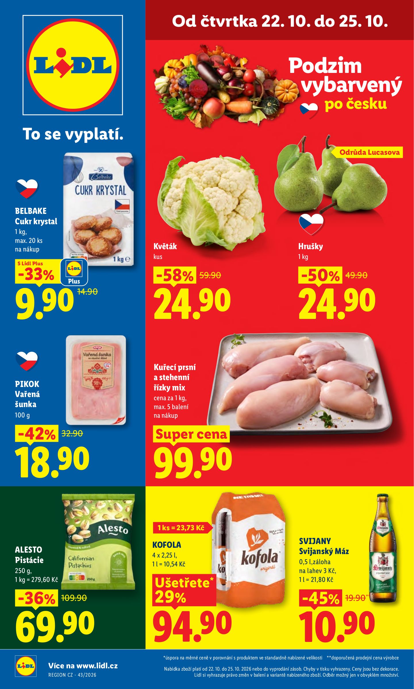 Aktuální Lidl leták platný od čtvrtka 22.10.2026 do neděle 25.10.2026