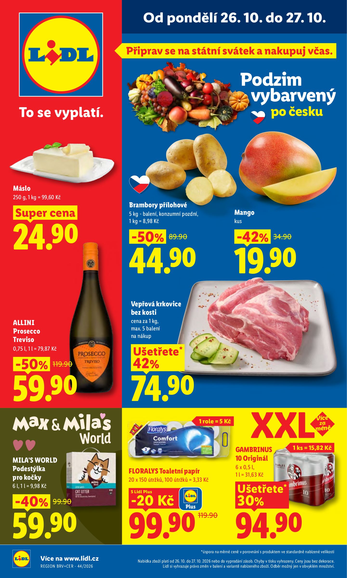 Lidl leták na příští týden od pondělí 26.10.2026 do úterý 27.10.2026