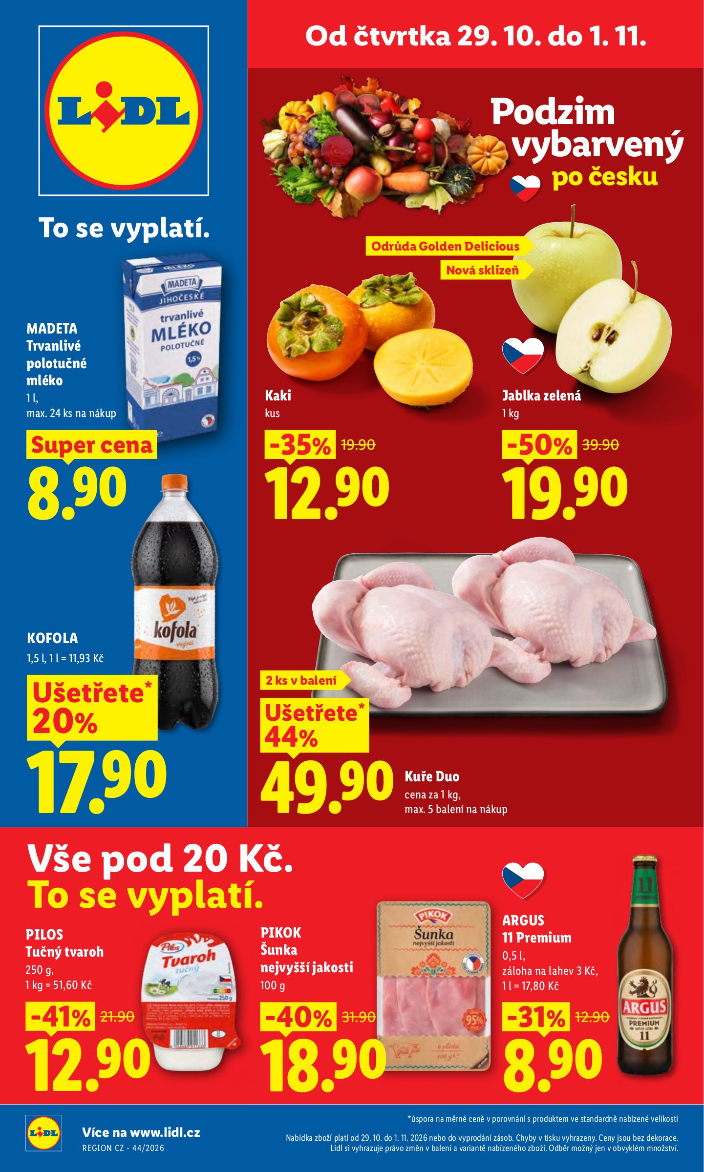 Lidl leták na příští týden od čtvrtka 29.10.2026 do neděle 01.11.2026