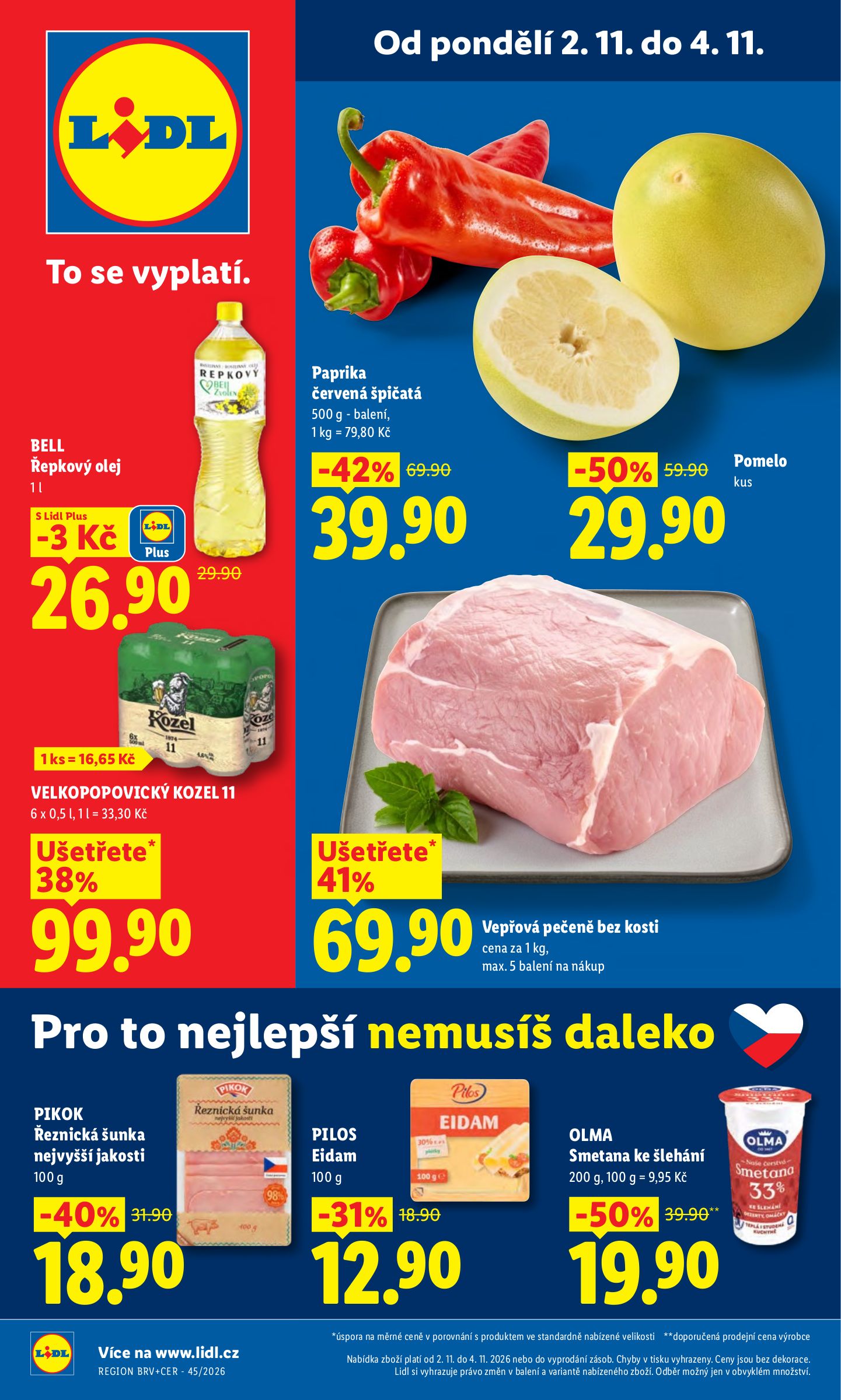 Lidl leták na příští týden od pondělí 02.11.2026 do středy 04.11.2026