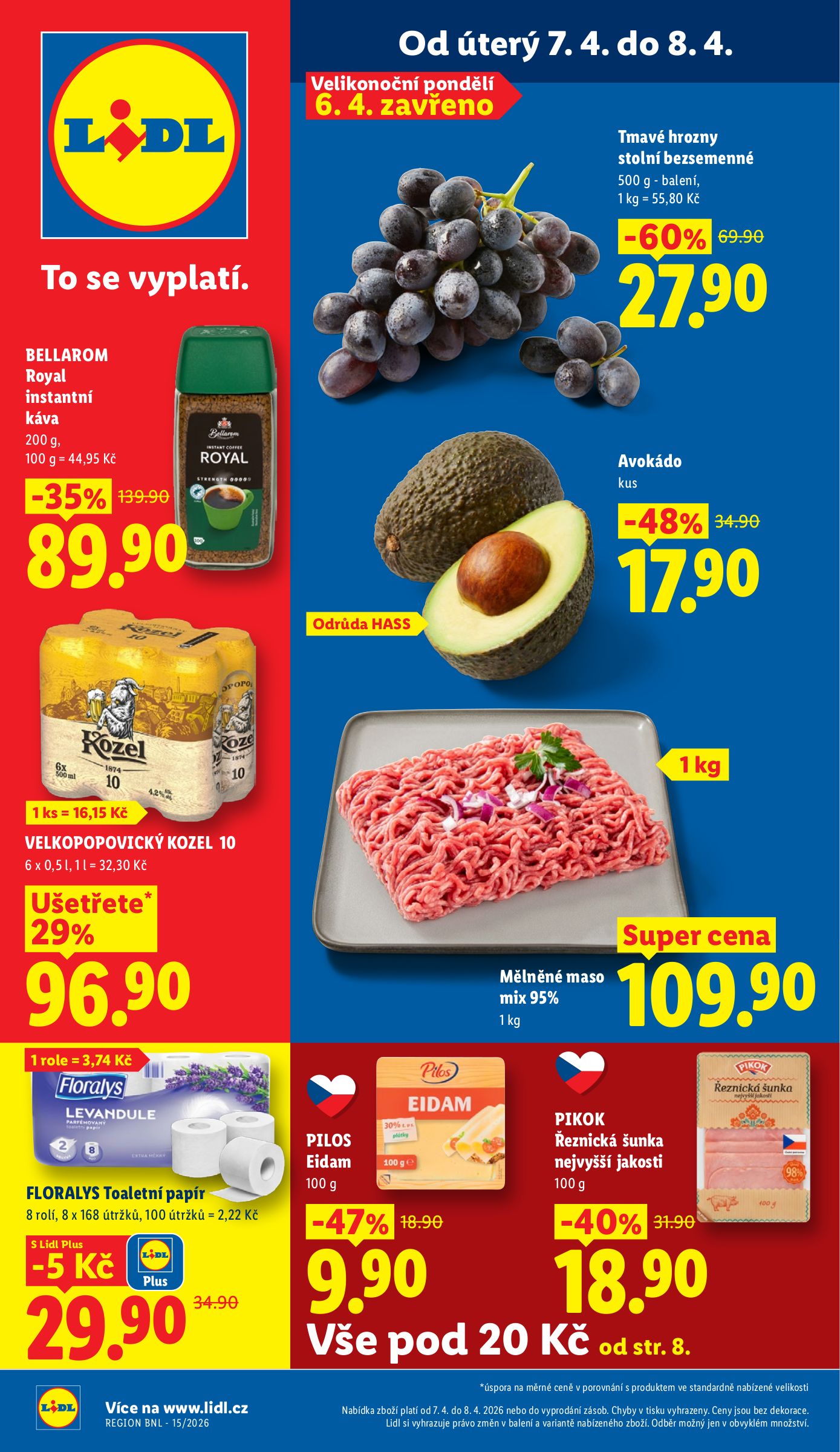 Lidl leták platný od úterý 07.04.2026 do středy 08.04.2026