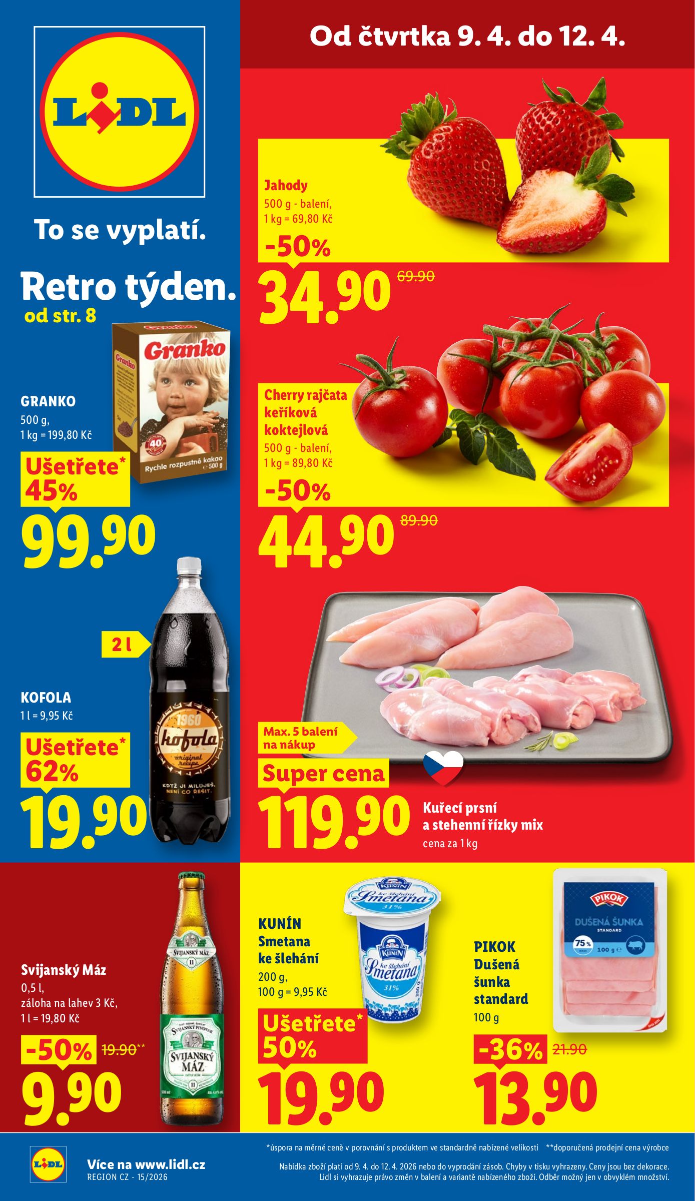 Lidl leták platný od čtvrtka 09.04.2026 do neděle 12.04.2026