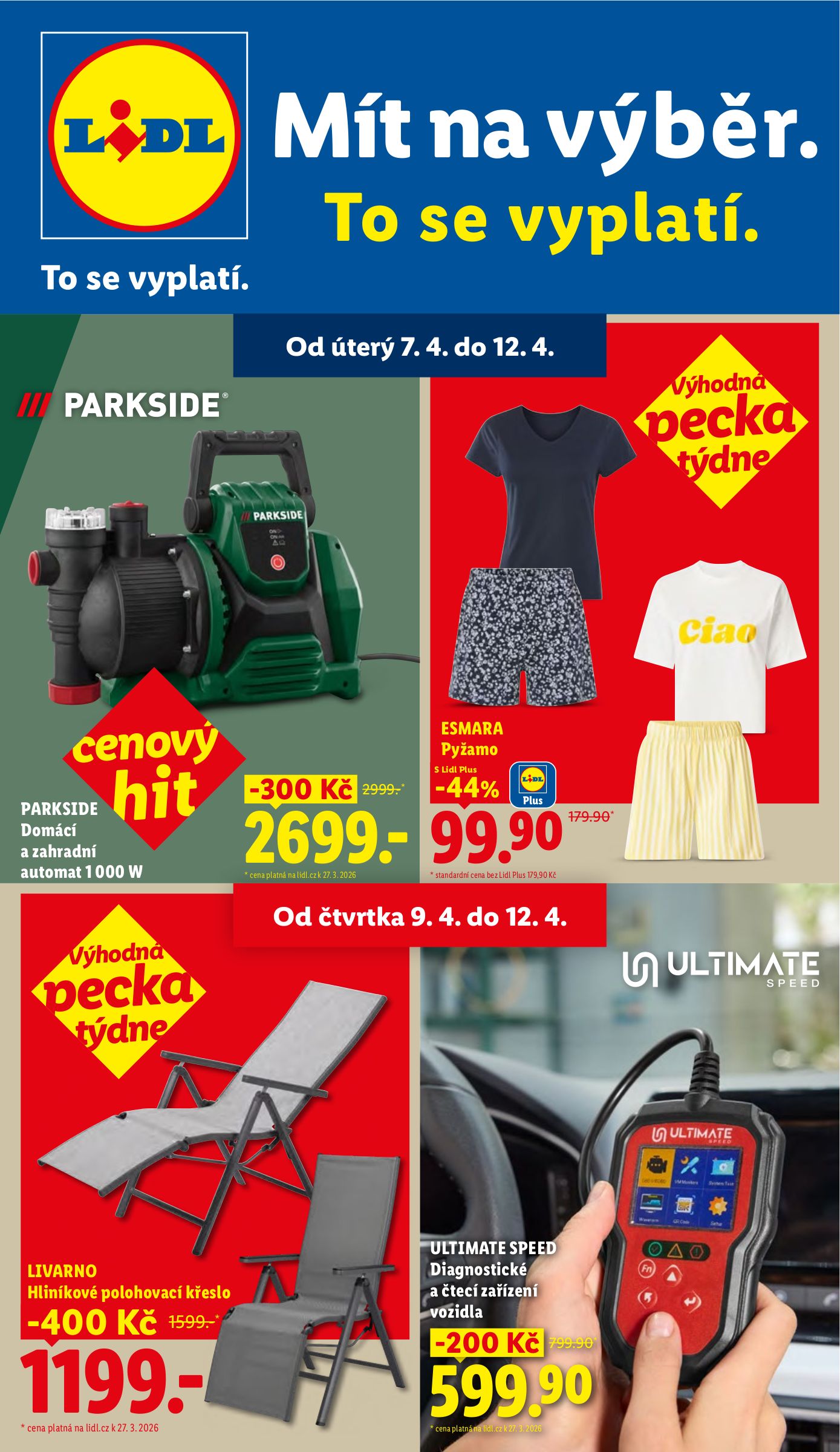 Lidl - Spotřební zboží leták platný od úterý 07.04.2026 do neděle 12.04.2026