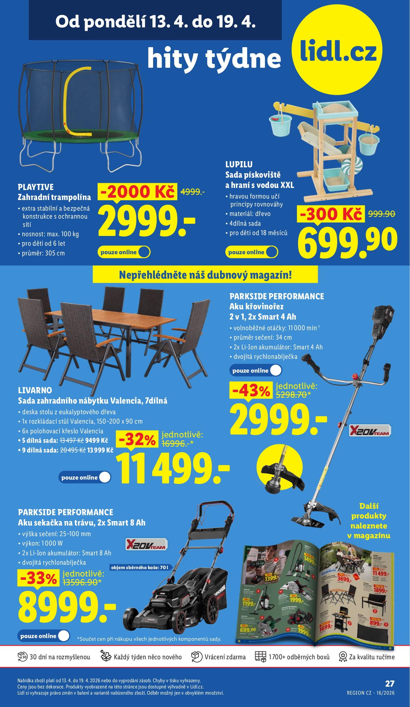 Lidl - Hity týdne leták na příští týden od pondělí 13.04.2026 do neděle 19.04.2026