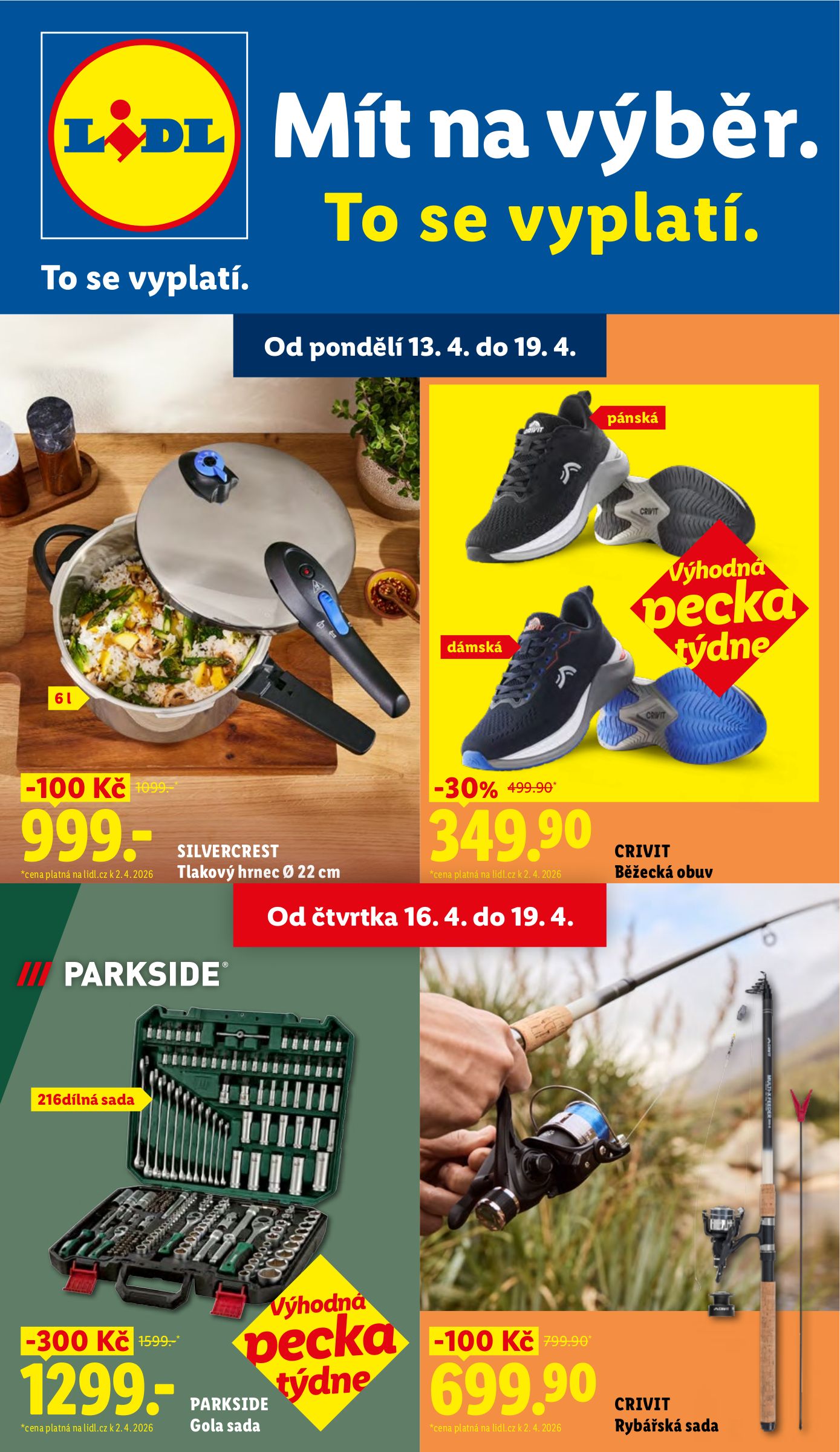 Lidl - Spotřební zboží leták na příští týden od pondělí 13.04.2026 do neděle 19.04.2026