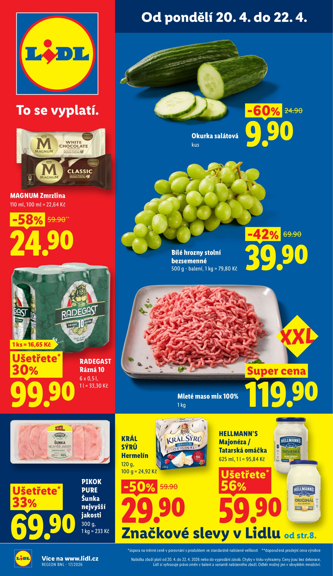 Lidl leták na příští týden od pondělí 20.04.2026 do středy 22.04.2026