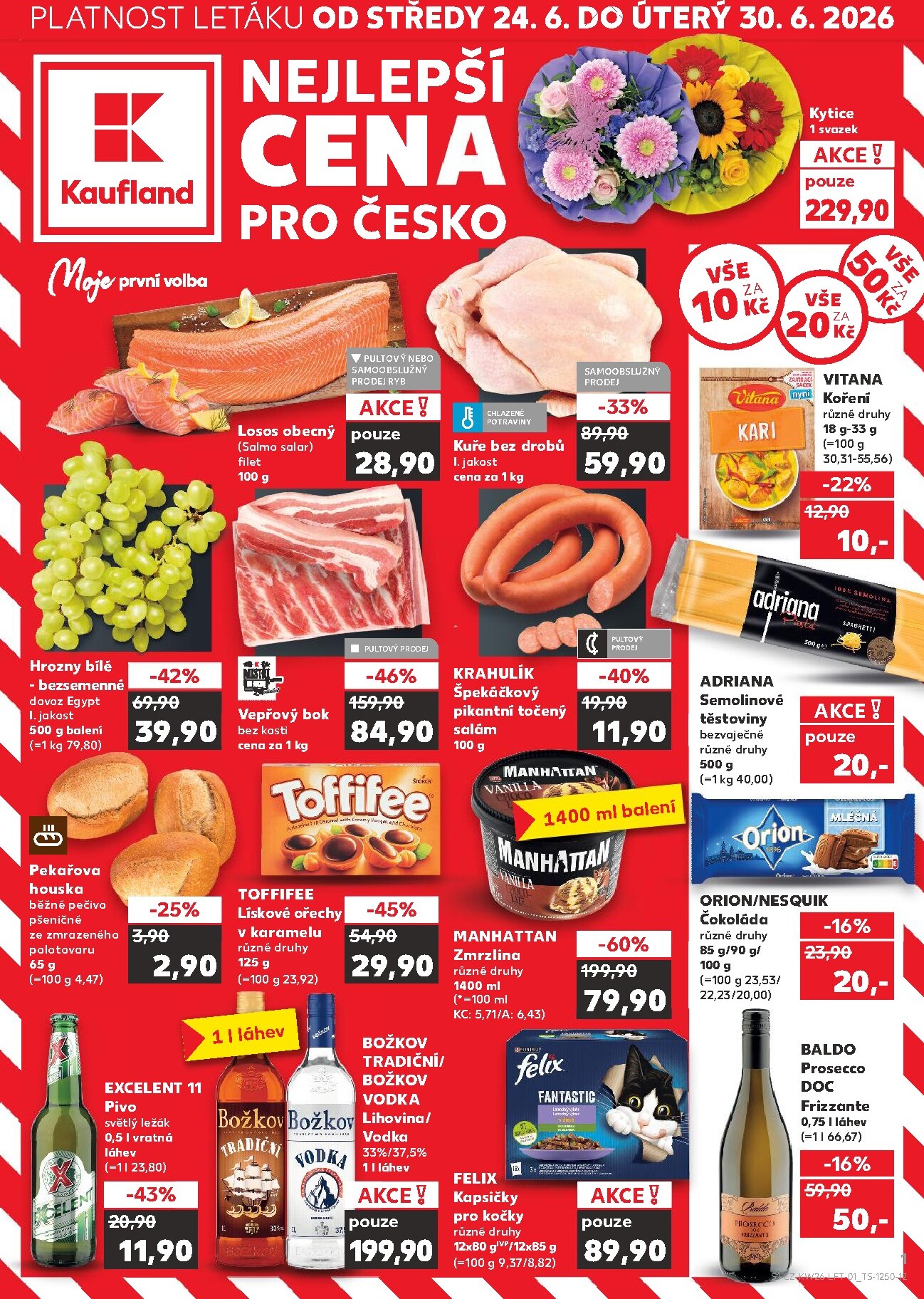 Budoucí Kaufland - Kolín leták platný od středy 24.06.2026 do úterý 30.06.2026