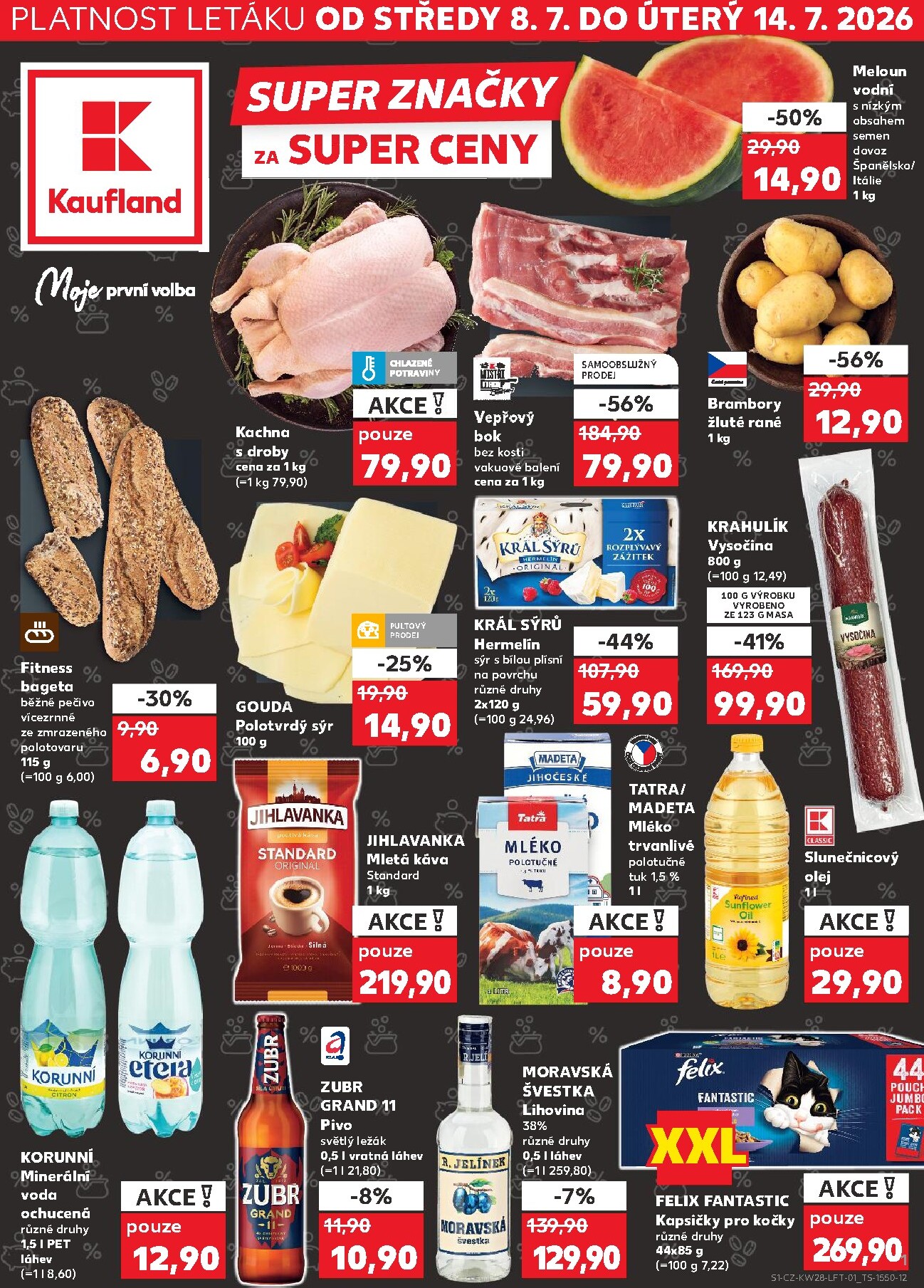 Kaufland - Praha 4 leták na příští týden od středy 08.07.2026 do úterý 14.07.2026