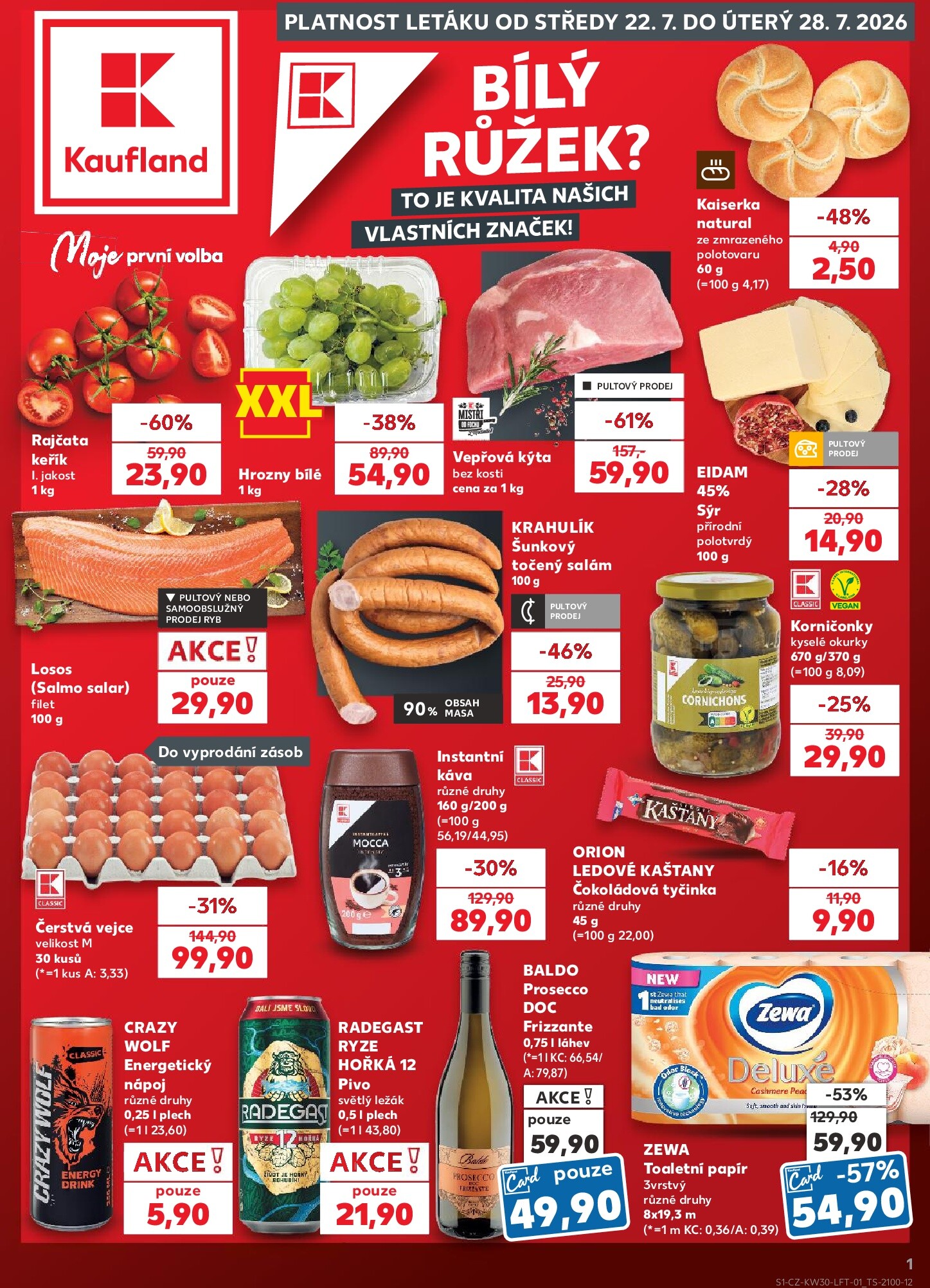 Kaufland - Brno leták na příští týden od středy 22.07.2026 do úterý 28.07.2026