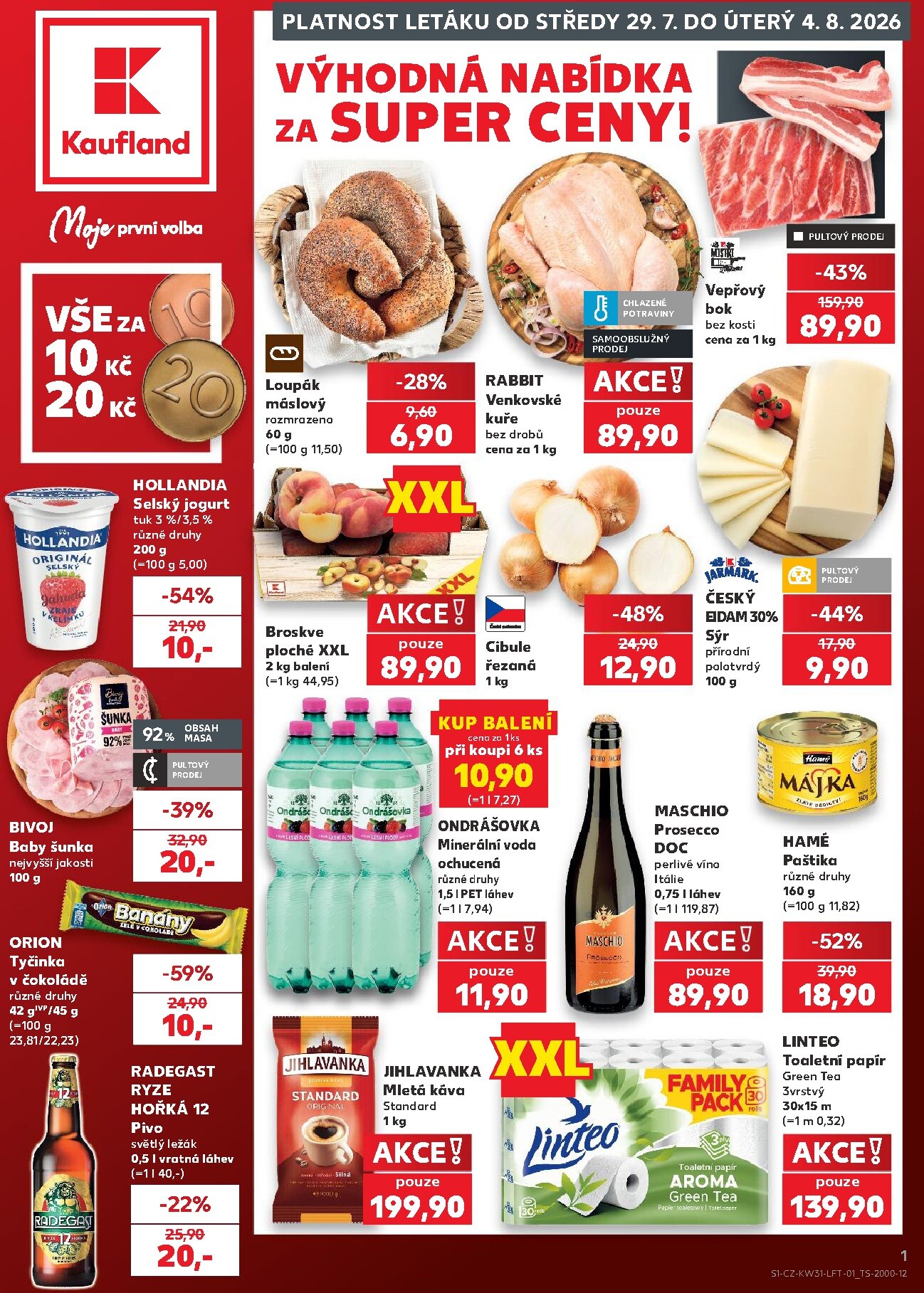 Budoucí Kaufland - Ostrava leták platný od středy 29.07.2026 do úterý 04.08.2026
