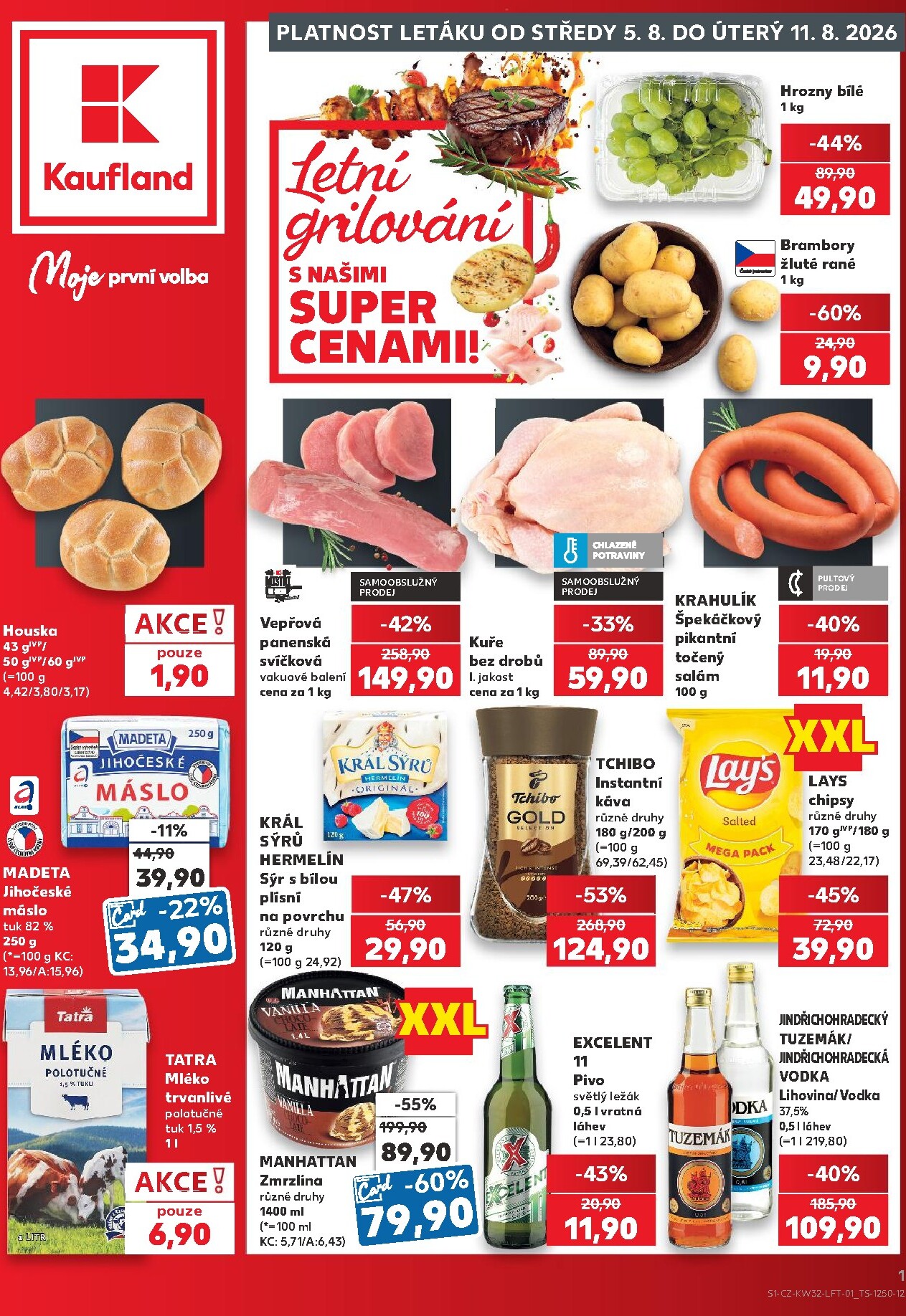 Kaufland - Kolín leták na příští týden od středy 05.08.2026 do úterý 11.08.2026
