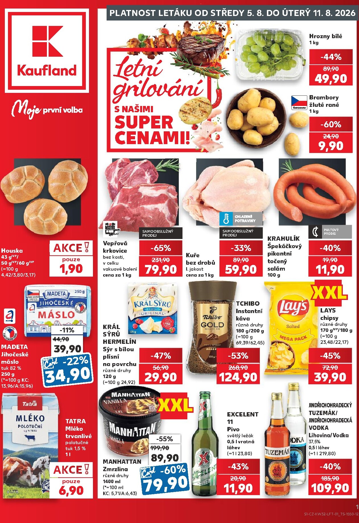 Kaufland - Praha 4 leták na příští týden od středy 05.08.2026 do úterý 11.08.2026
