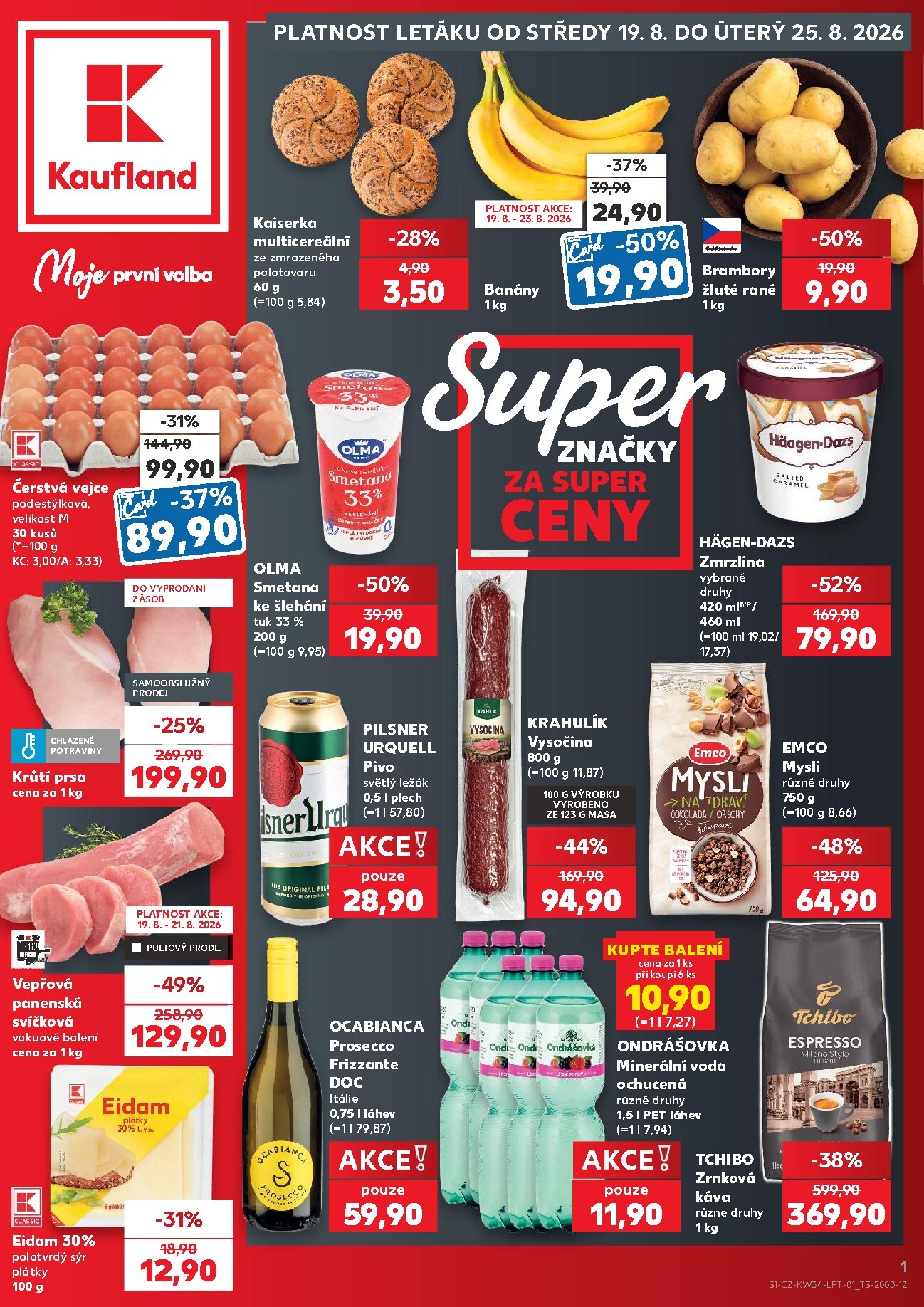 Kaufland - Brno leták na příští týden od středy 19.08.2026 do úterý 25.08.2026