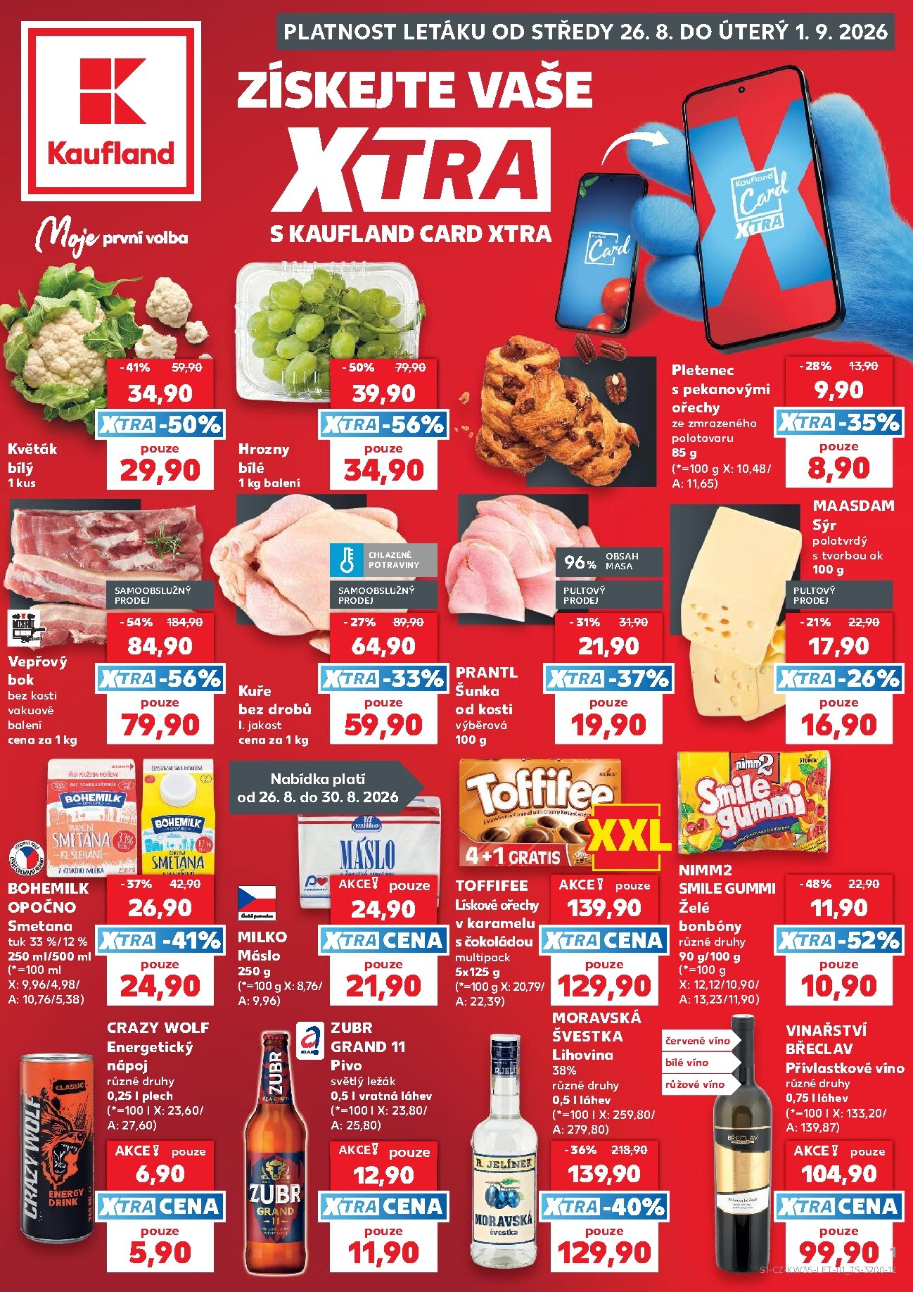 Budoucí Kaufland - Brno leták platný od středy 26.08.2026 do úterý 01.09.2026