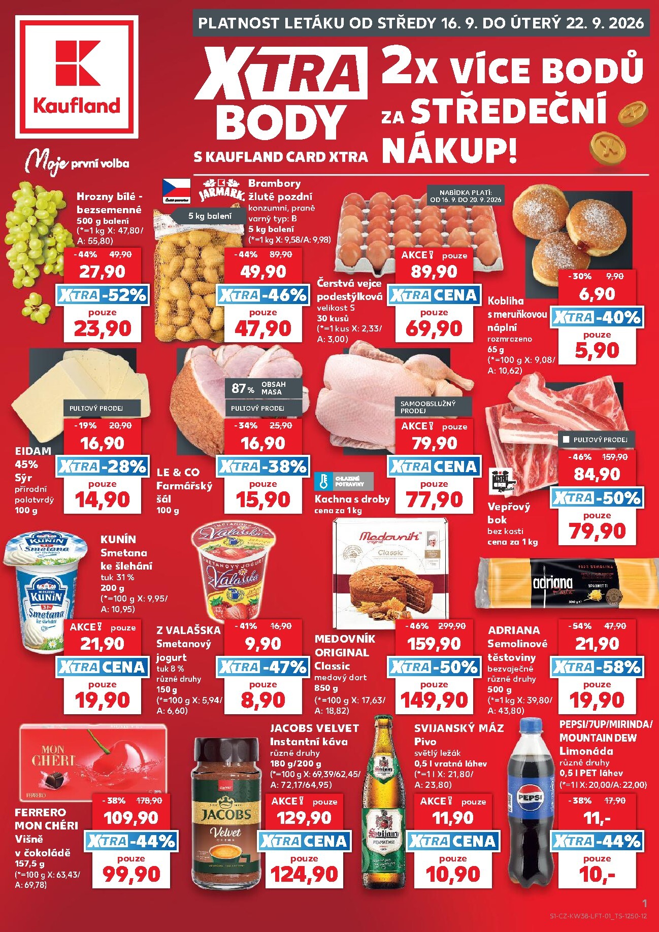 Kaufland - Kolín leták na příští týden od středy 16.09.2026 do úterý 22.09.2026