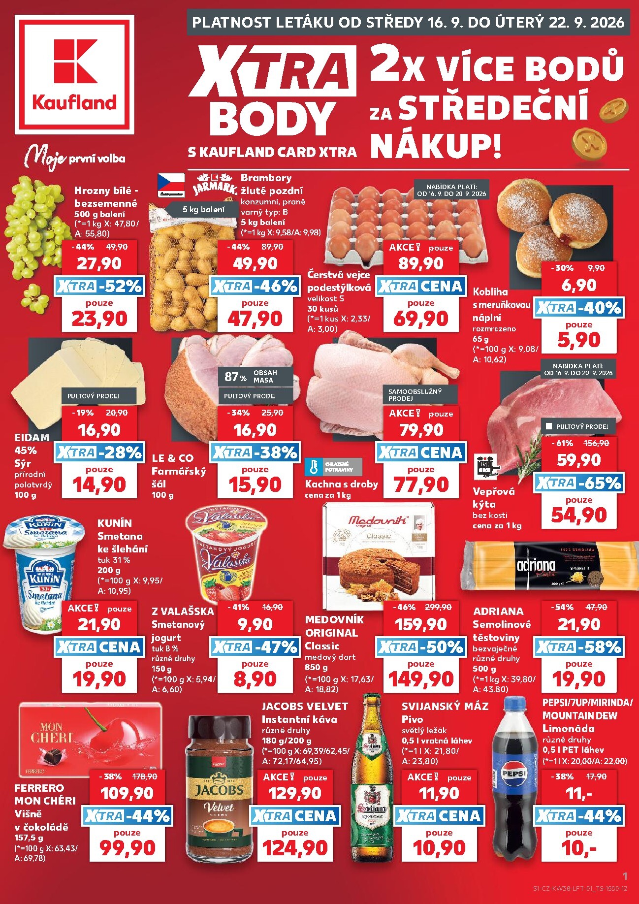 Aktuální Kaufland - Praha 4 leták platný od středy 16.09.2026 do úterý 22.09.2026