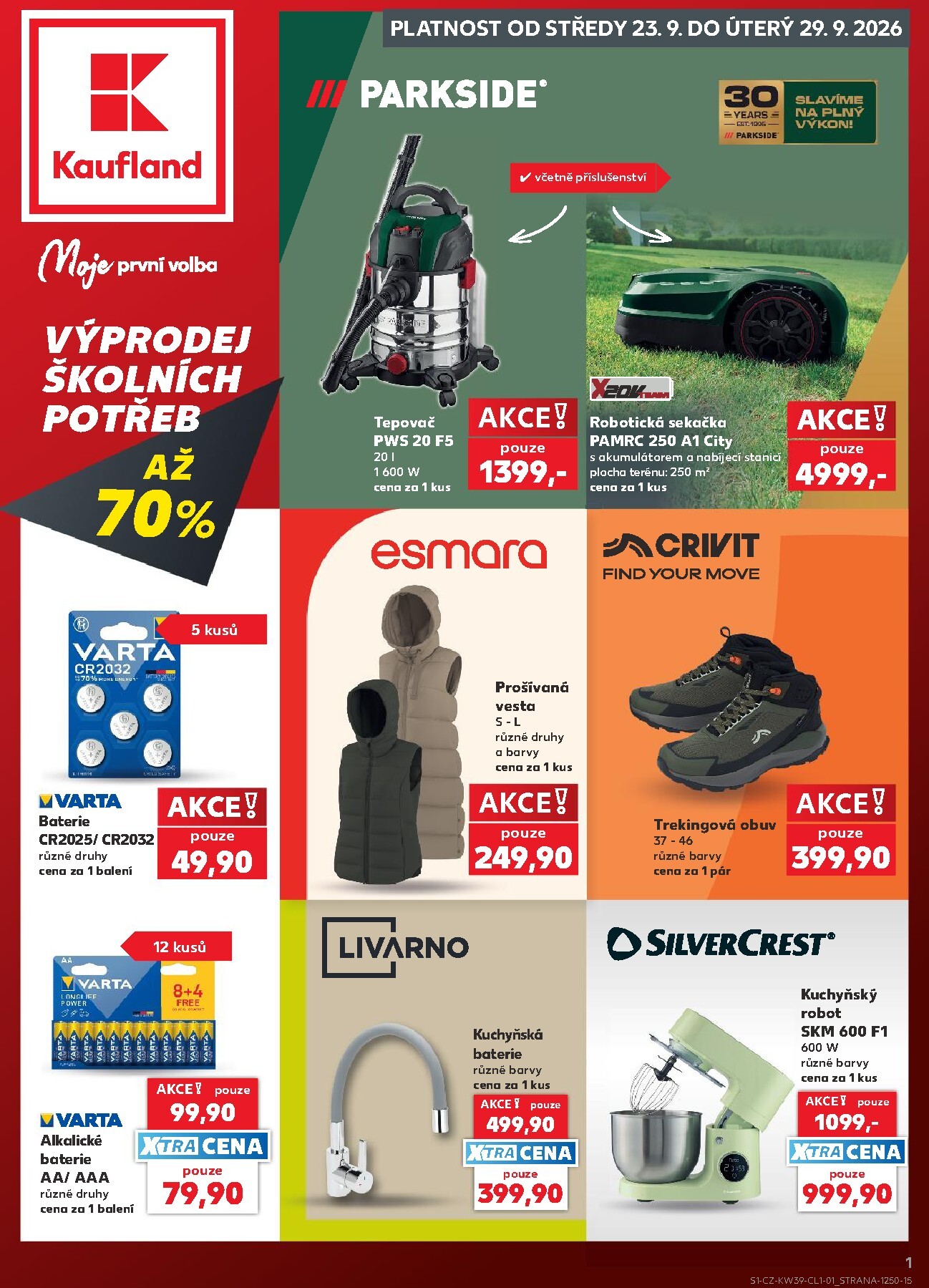 Kaufland - Ostrava - Spotřební zboží leták na příští týden od středy 23.09.2026 do úterý 29.09.2026