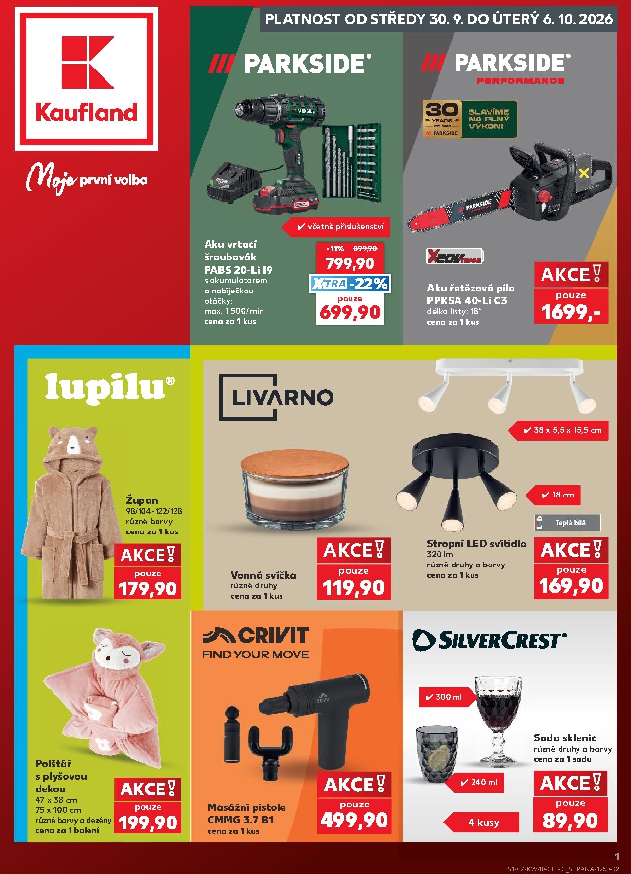 Budoucí Kaufland - Ostrava - Spotřební zboží leták platný od středy 30.09.2026 do úterý 06.10.2026