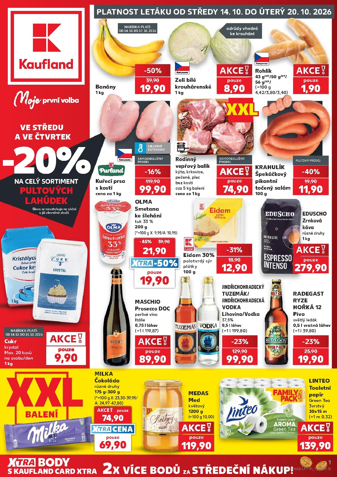 Kaufland - Kolín leták na příští týden od středy 14.10.2026 do úterý 20.10.2026