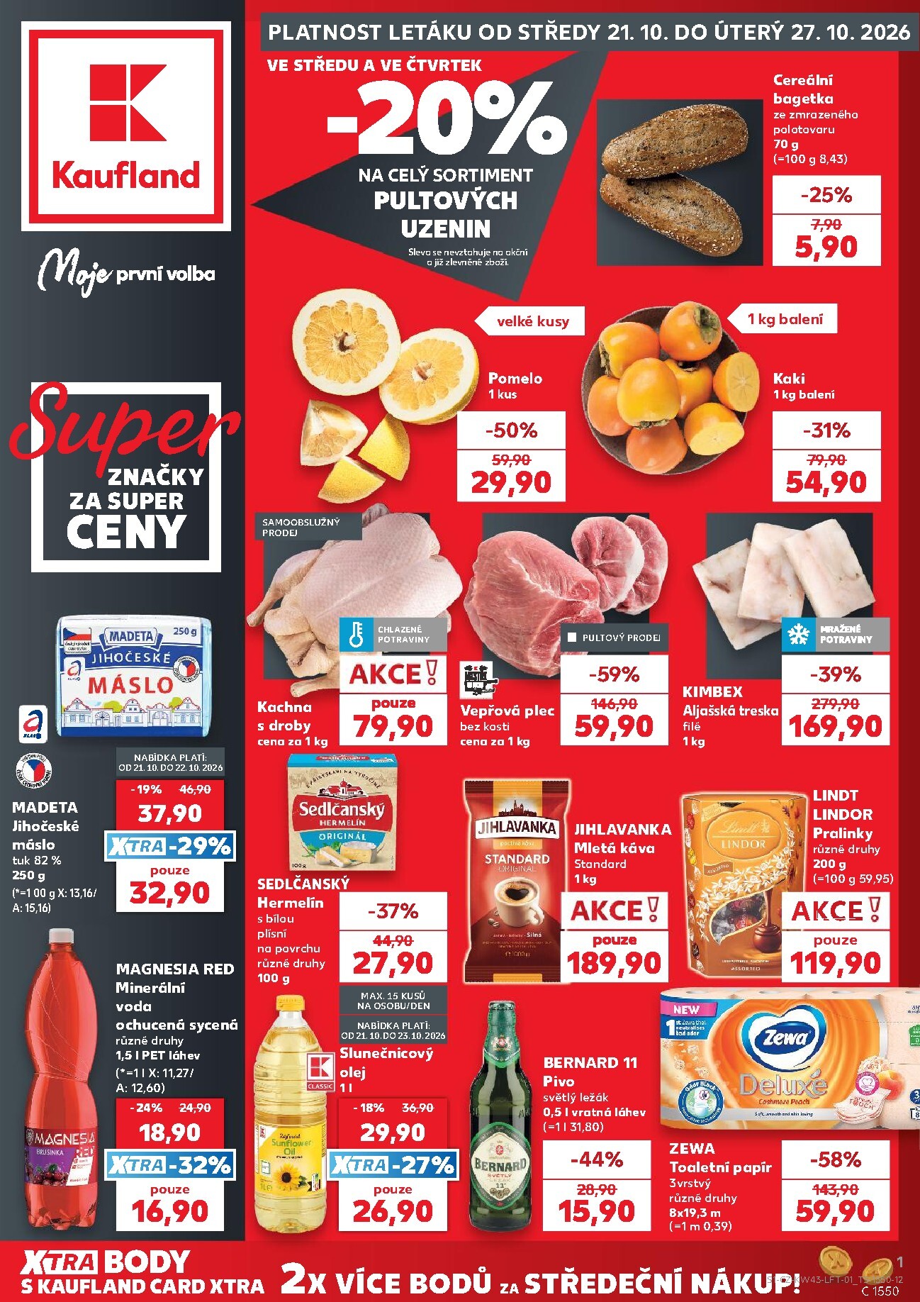 Kaufland - Praha 4 leták na příští týden od středy 21.10.2026 do úterý 27.10.2026