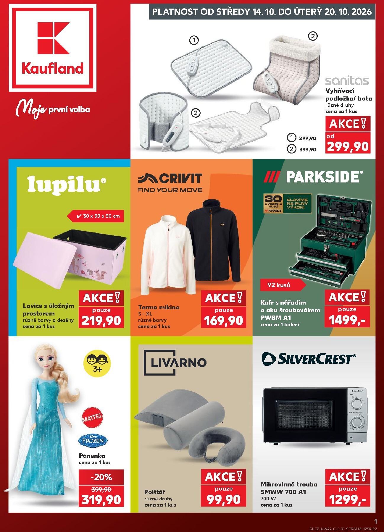 Aktuální Kaufland - Kolín - Spotřební zboží leták platný od středy 14.10.2026 do úterý 20.10.2026