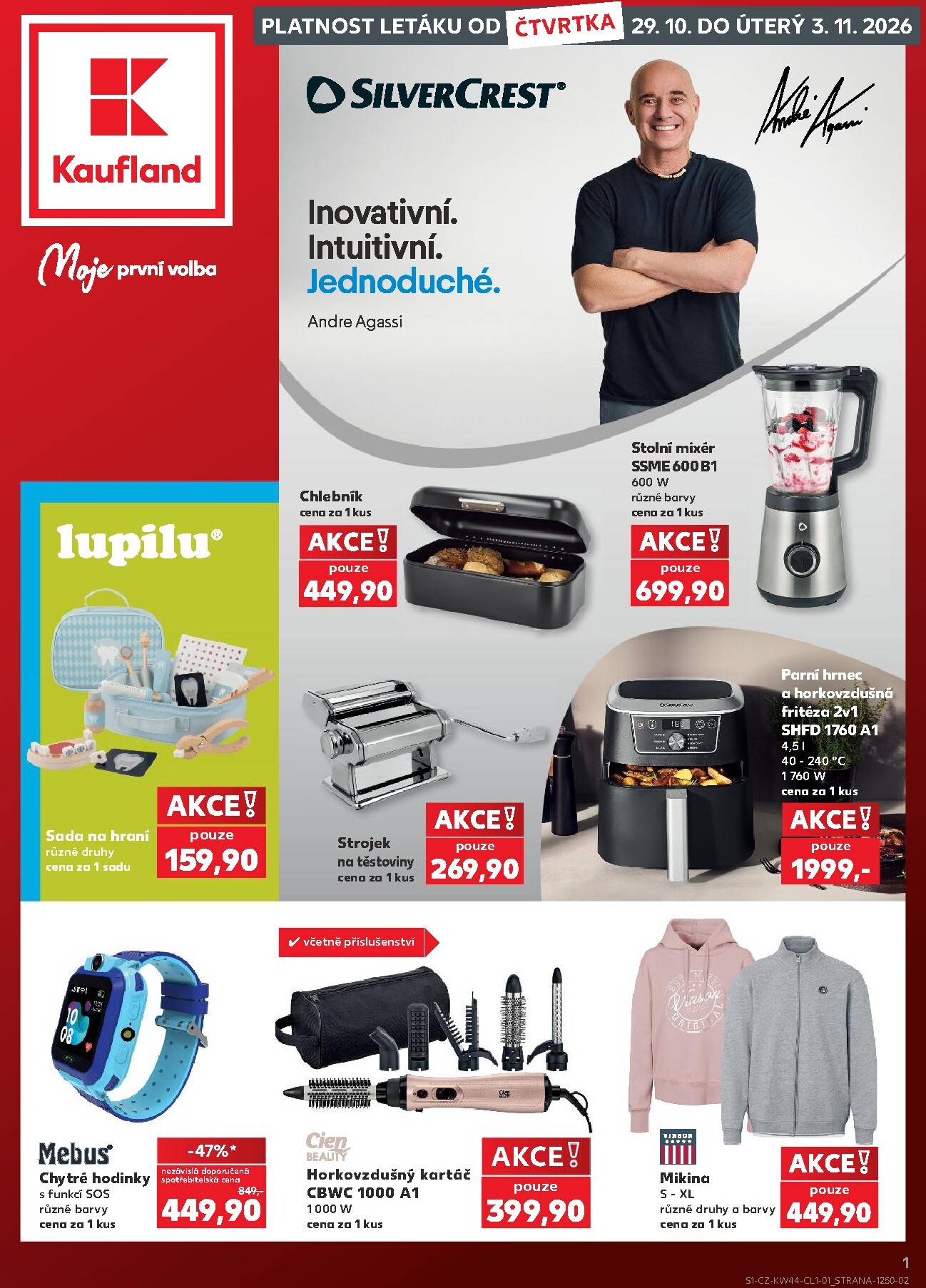 Budoucí Kaufland - Kolín - Spotřební zboží leták platný od čtvrtka 29.10.2026 do úterý 03.11.2026