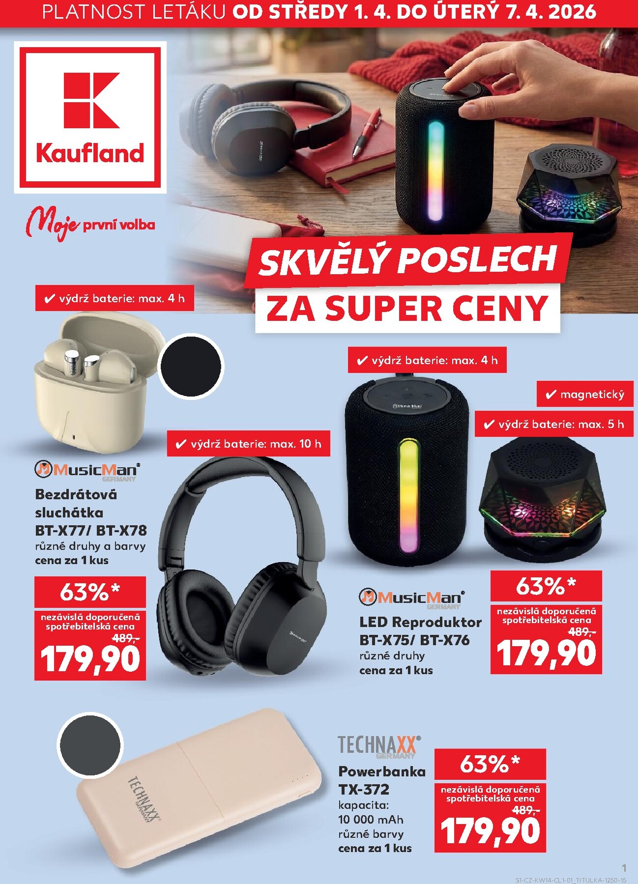 Kaufland leták platný od středy 01.04.2026 do úterý 07.04.2026