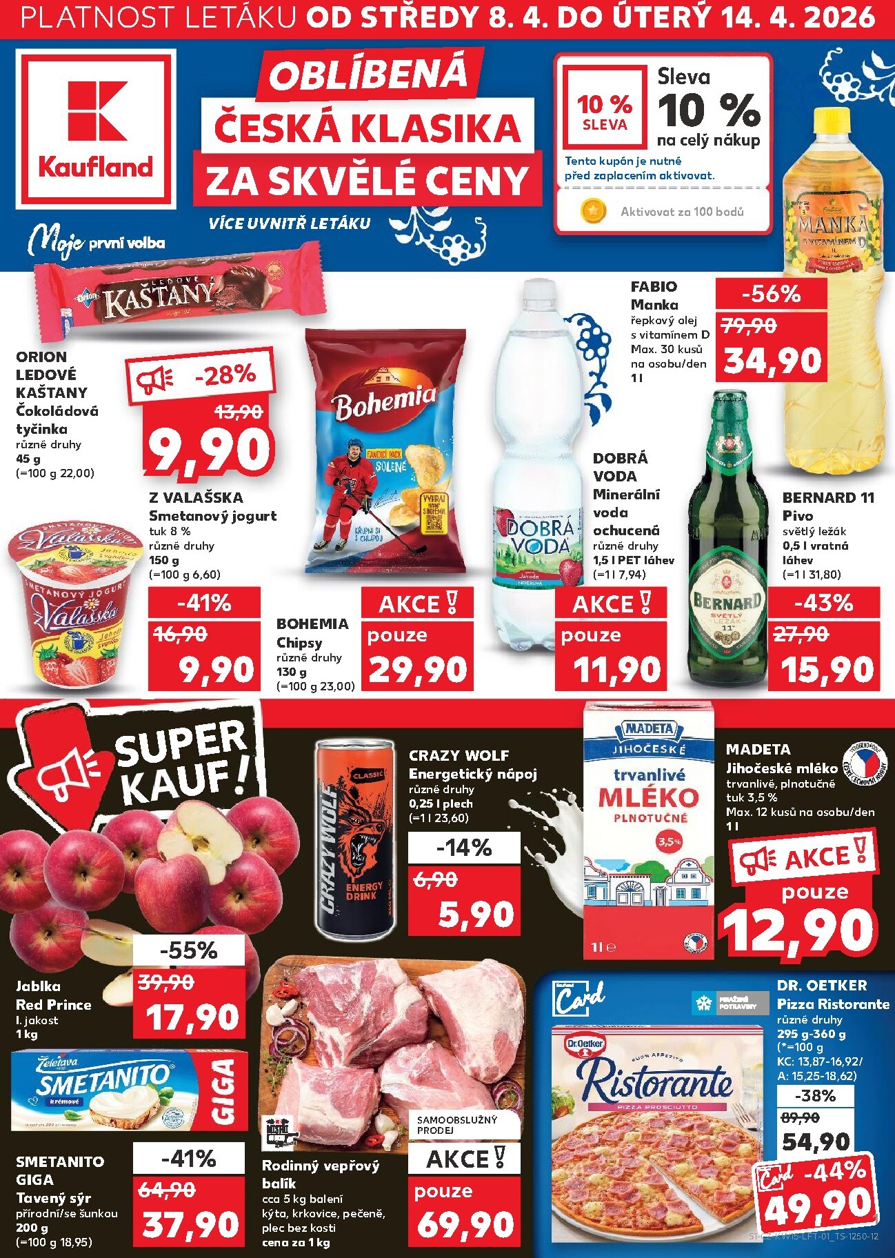 Kaufland - Ostrava leták platný od středy 08.04.2026 do úterý 14.04.2026