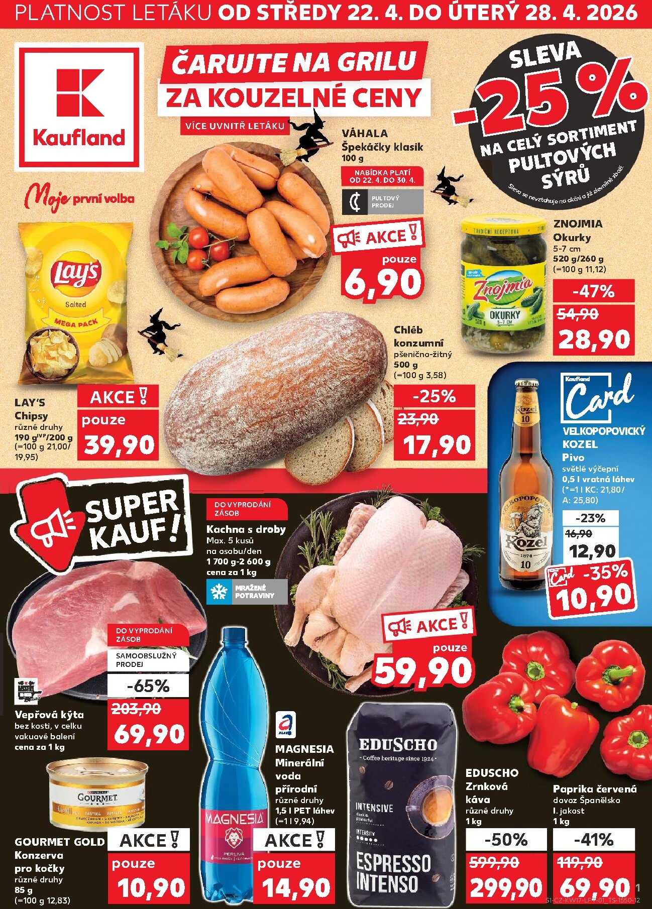 Kaufland - Praha leták na příští týden od středy 22.04.2026 do úterý 28.04.2026